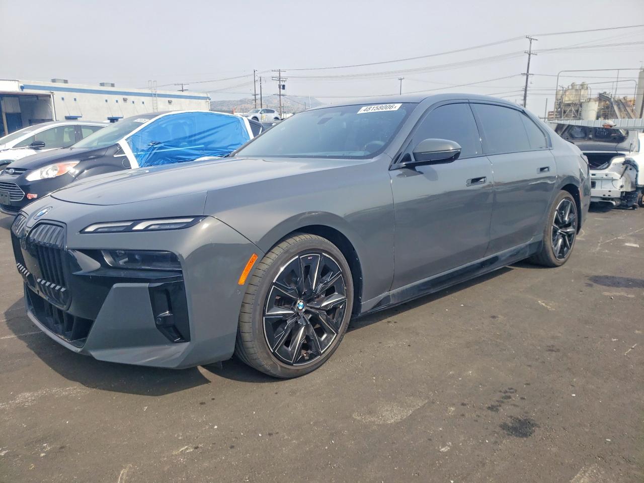 2023 BMW i7 xDrive60, VIN WBY53EJ02PCN86300 — Rear end