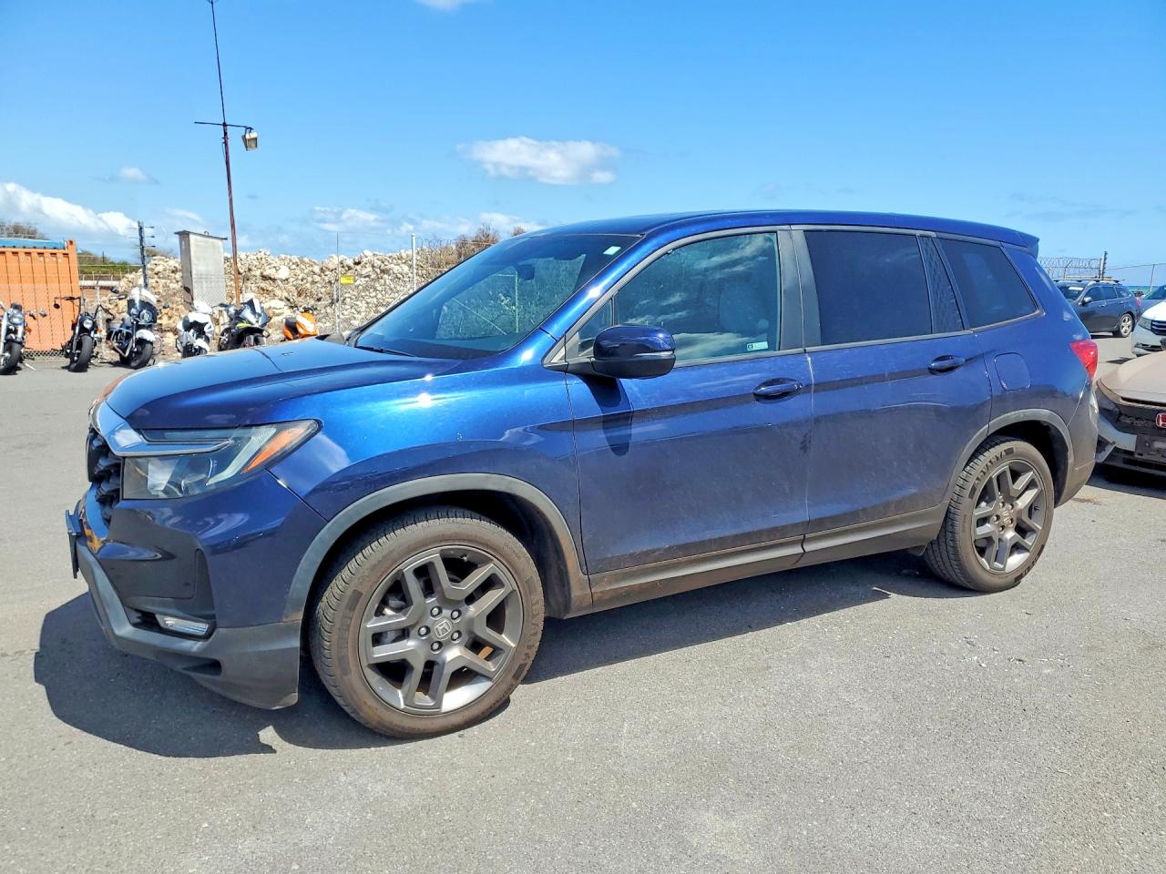 2022 Honda Passport EX-L, VIN 5FNYF7H51NB005890 — Water / flood