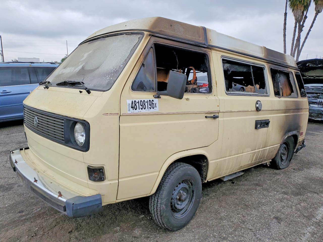 1982 Volkswagen Vanagon, VIN WV2ZA0257CH143709 — Burn