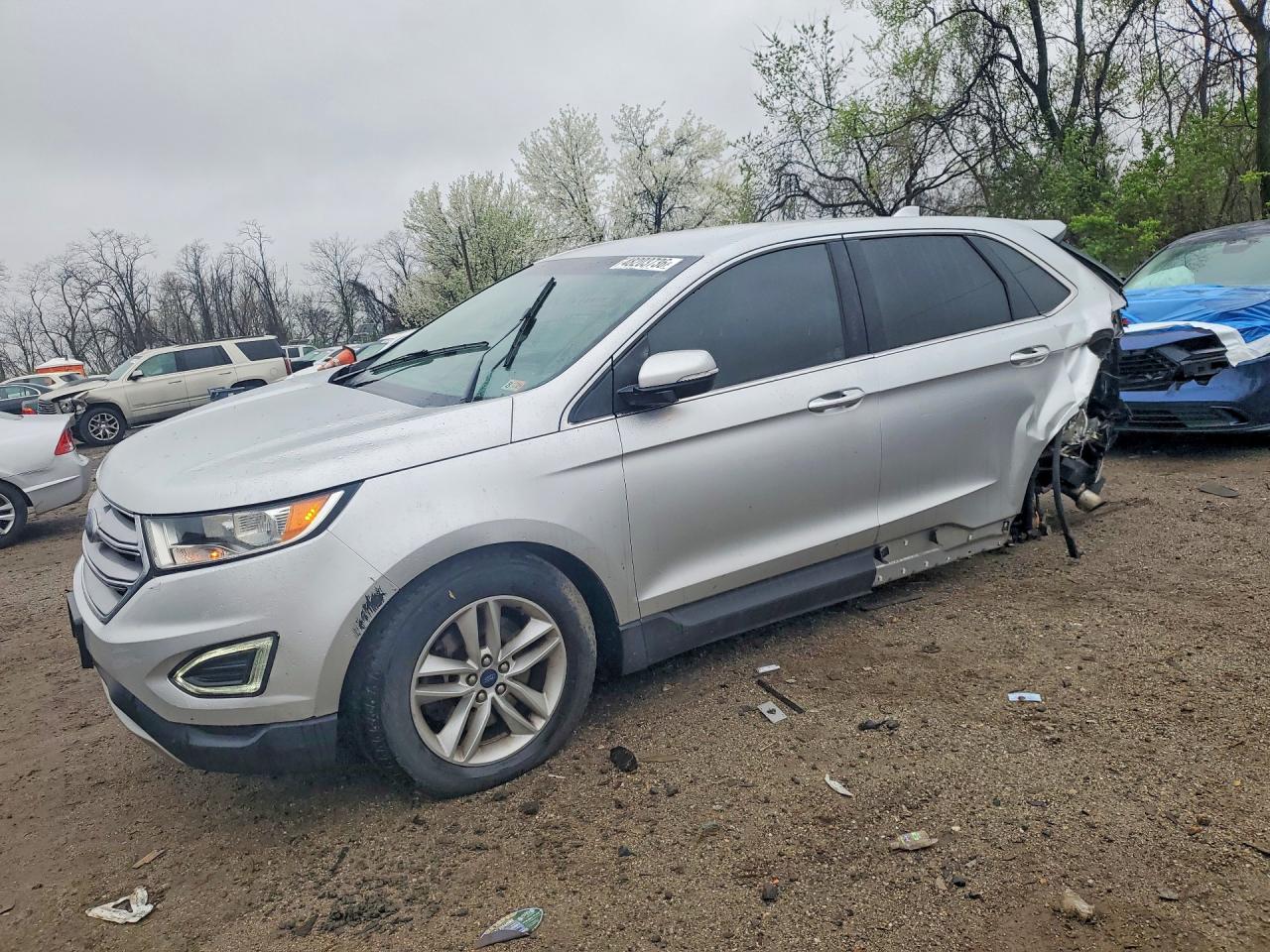 2017 Ford Edge SEL, VIN 2FMPK4J93HBB33533 — Rear end