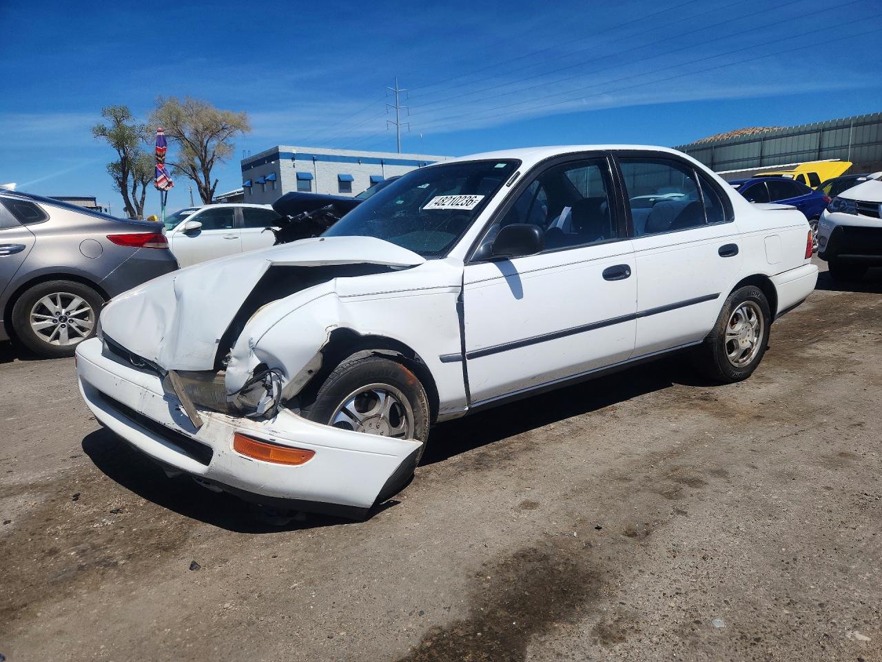 1994 Toyota Corolla Deluxe, VIN JT2AE09B1R0070123 — Front end