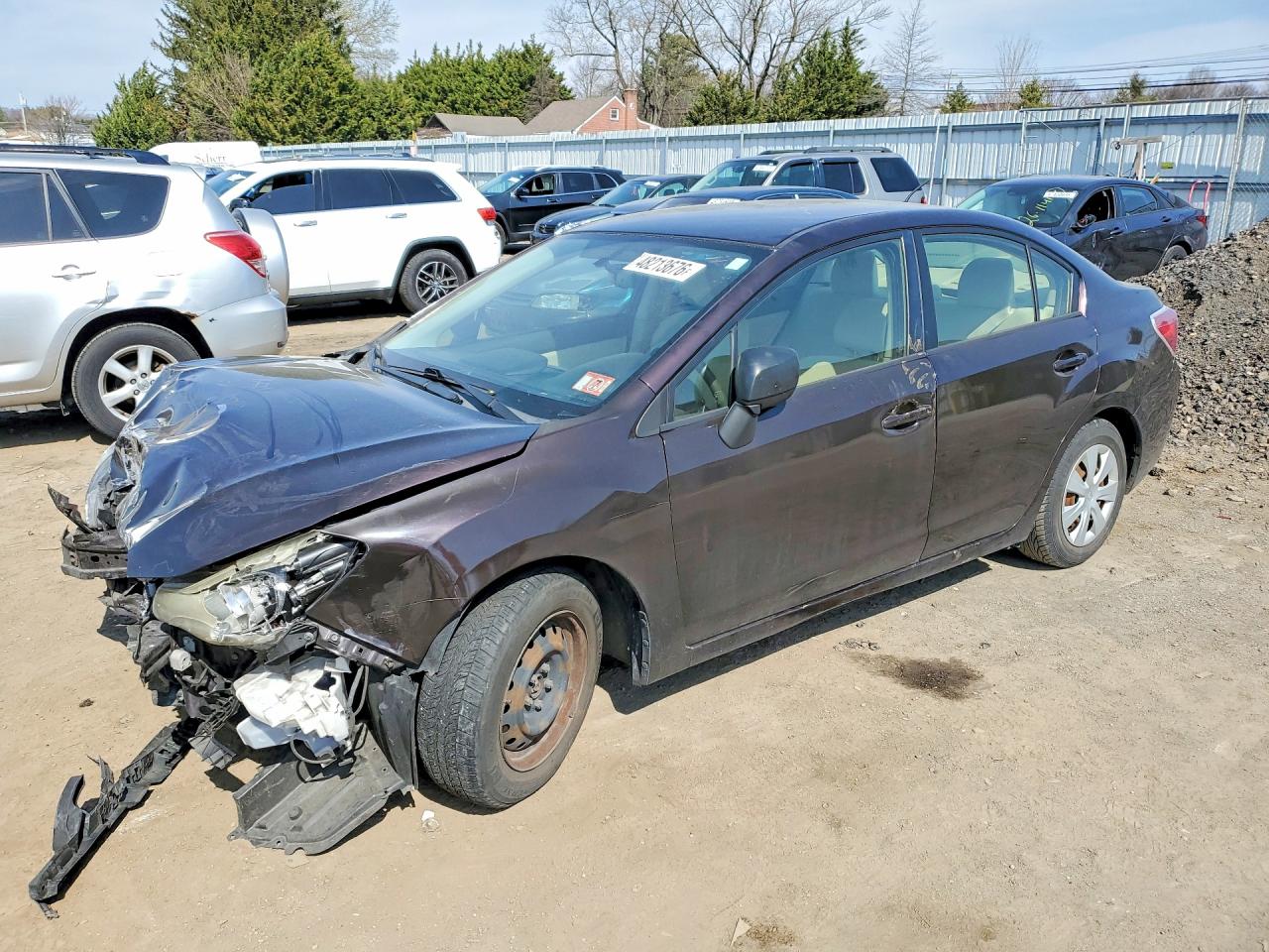 2013 Subaru Impreza, VIN JF1GJAA68DH030719 — Front end