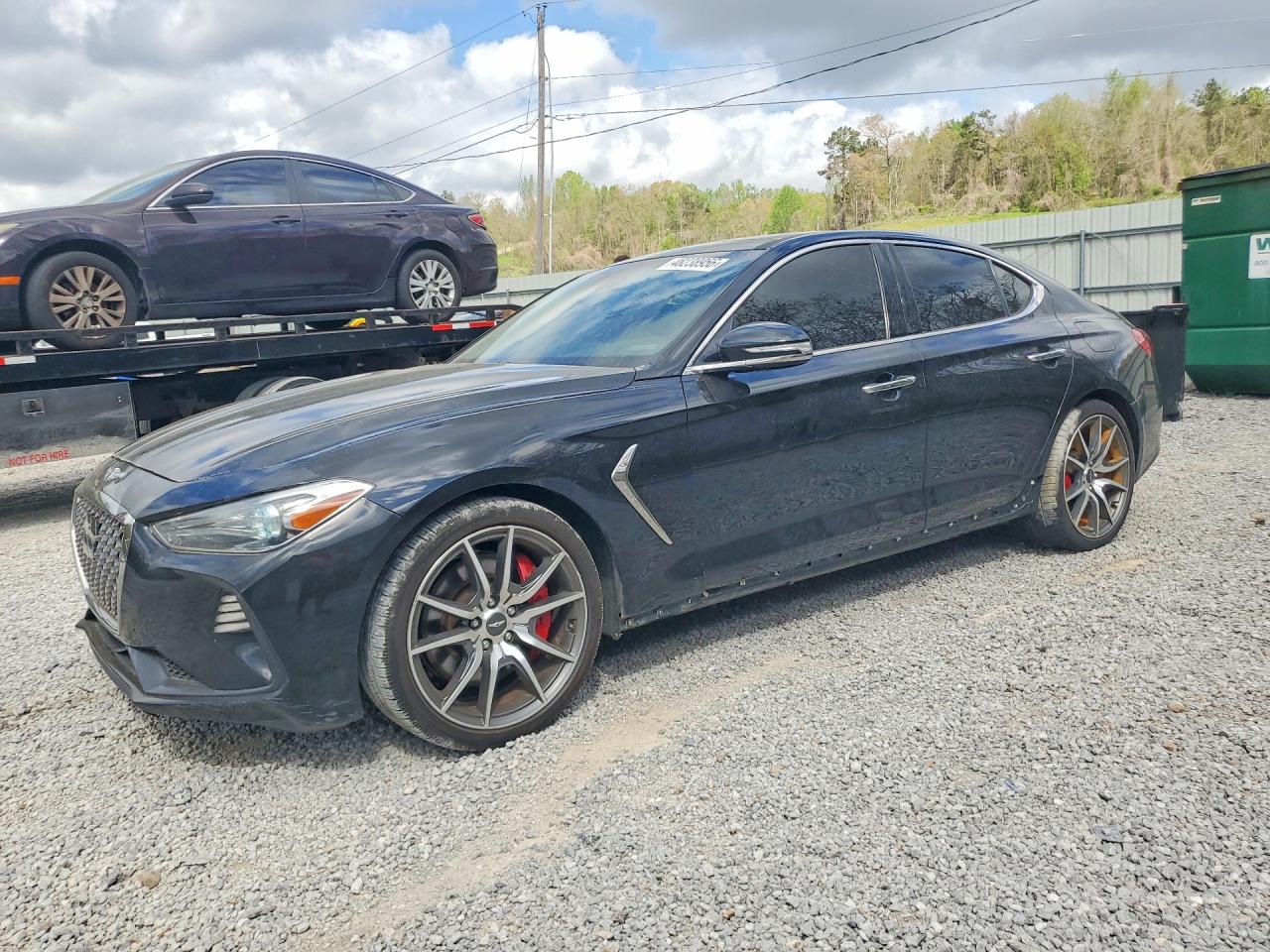 2021 Genesis G70 3.3T, VIN KMTG74LE5MU067279 — Rear end
