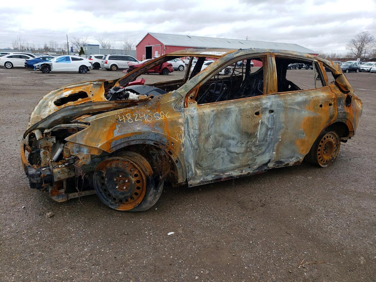 2015 Toyota RAV4 LE, VIN 2T3BFREV0FW304952 — Вандализм