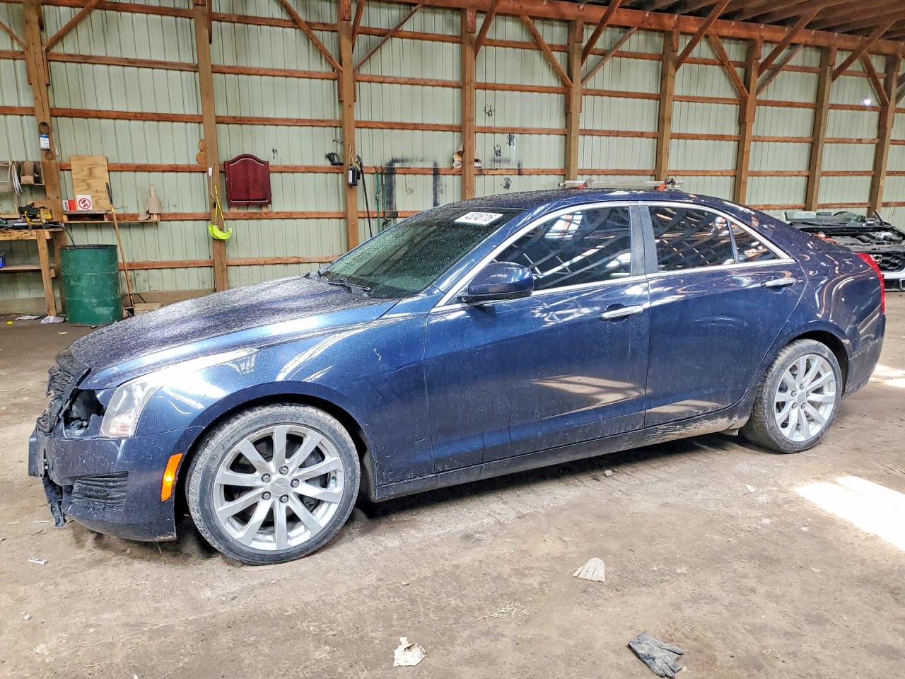 2017 Cadillac ATS RWD, VIN 1G6AA5RX6H0116123 — Undercarriage