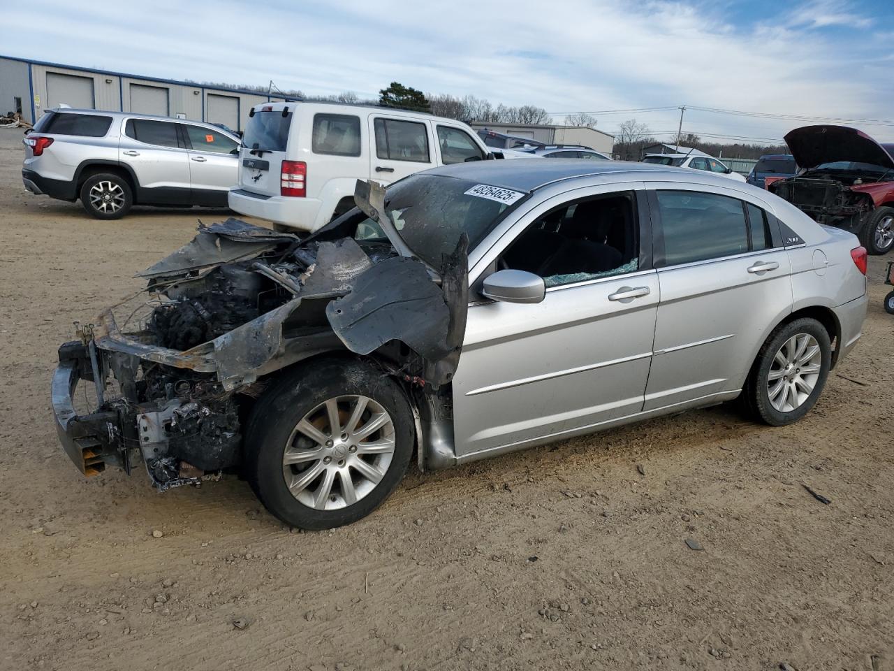 2012 Chrysler 200 Touring, VIN 1C3CCBBB2CN239401 — Engine fire