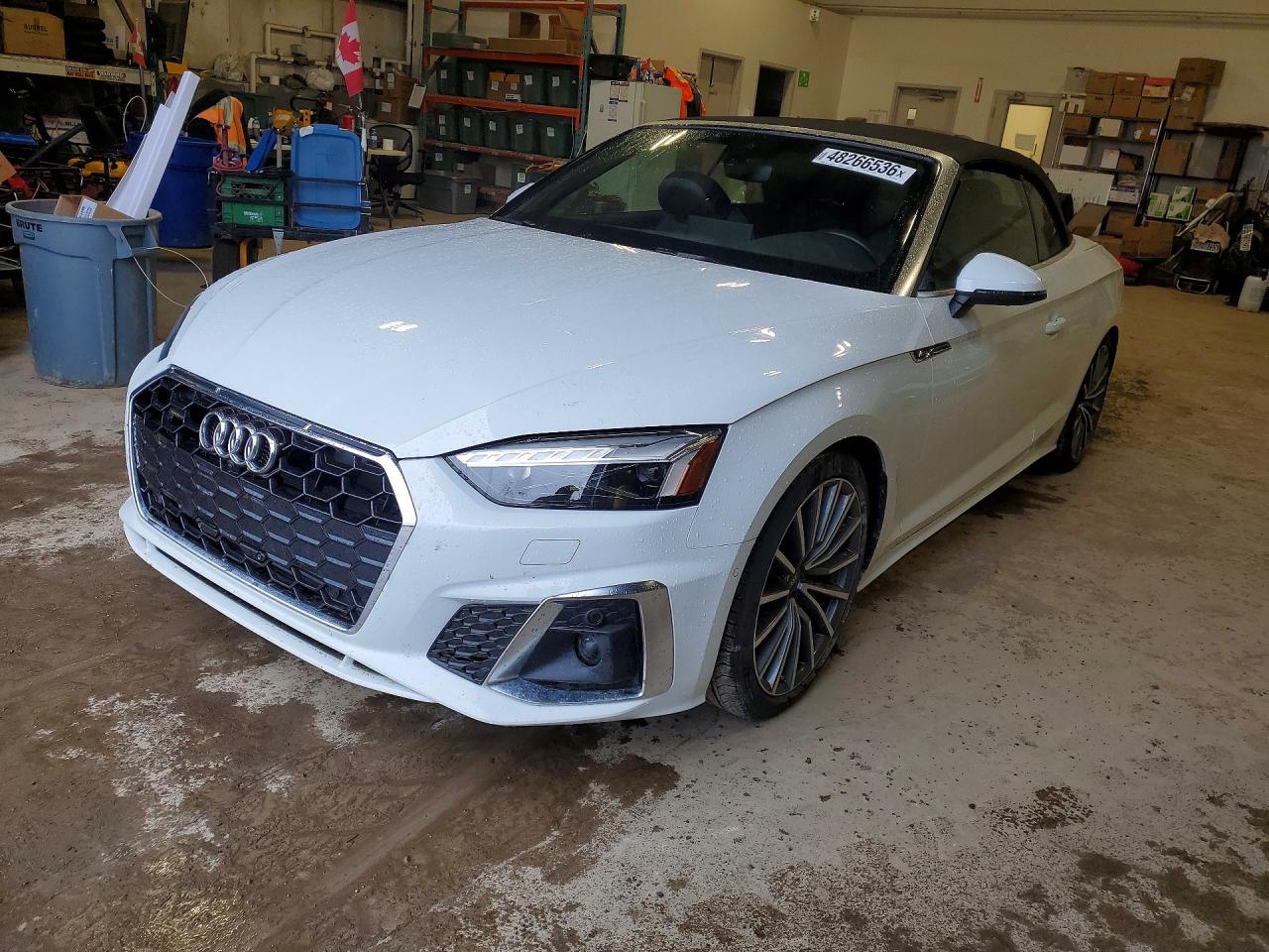 2022 Audi A5 Cabriolet S line Prestige, VIN WAU5AGF59NN005199 — Water / flood