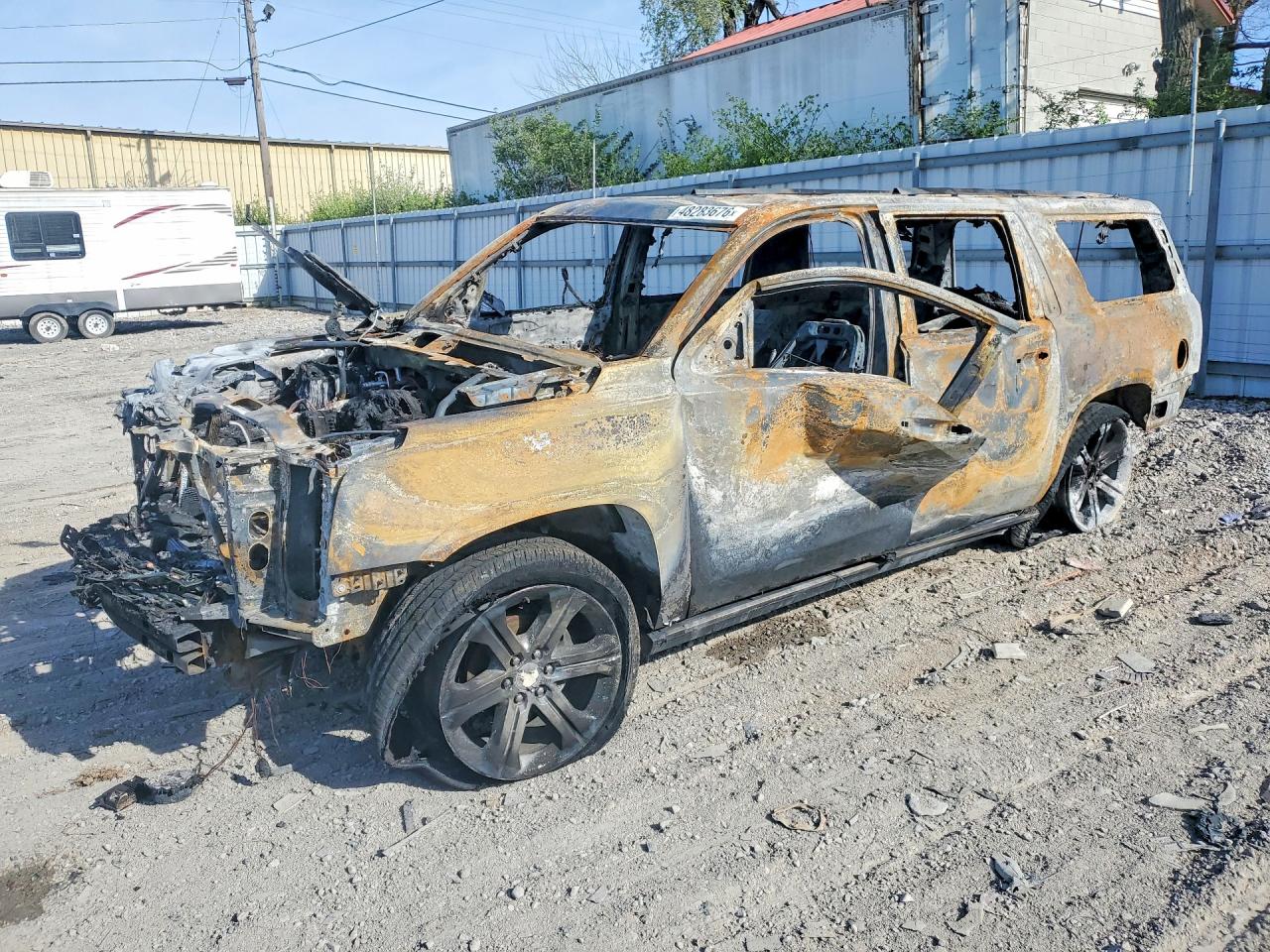 2019 GMC Yukon XL Denali, VIN 1GKS2HKJ1KR208219 — Burn