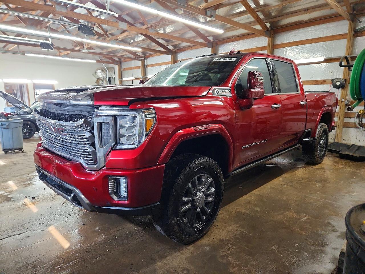 2022 GMC Sierra 2500HD Denali, VIN 1GT49REY0NF336830 — Burn
