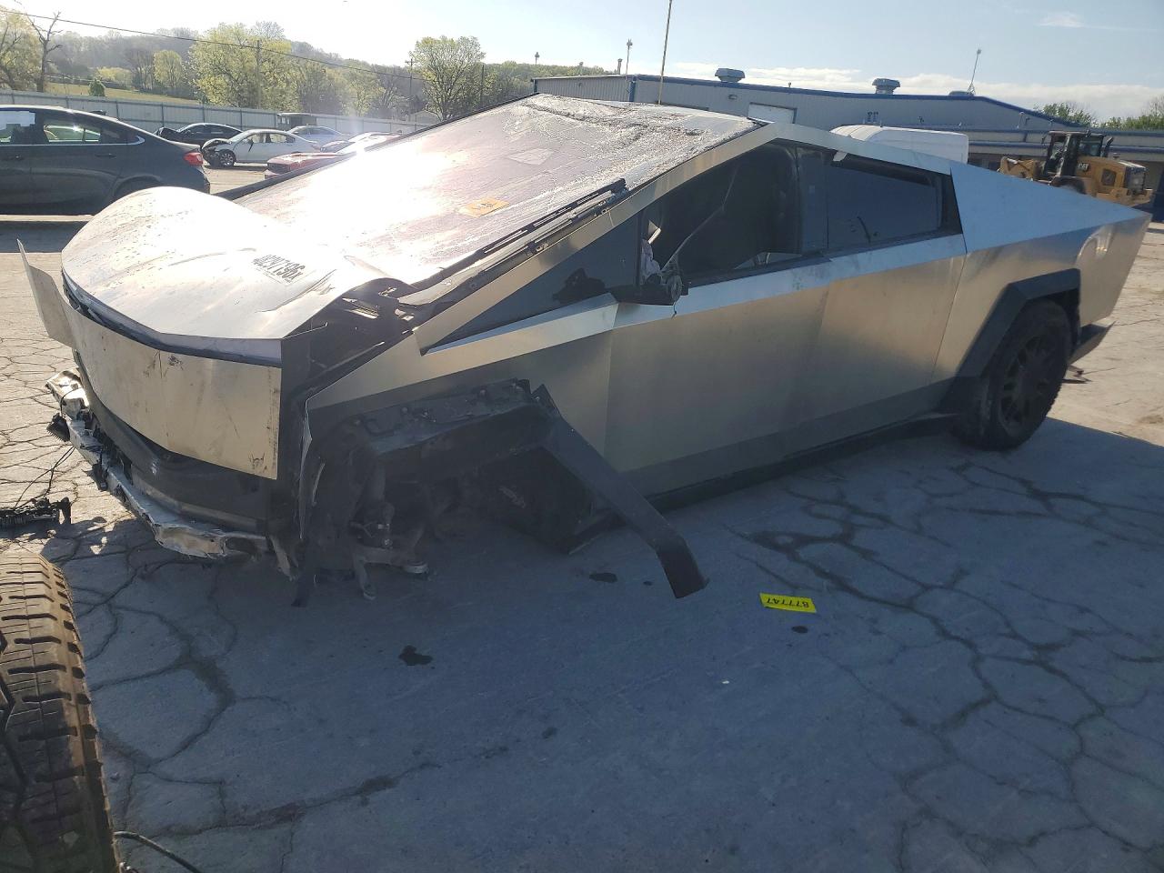 2024 Tesla Cybertruck Cyberbeast, VIN 7G2CEHEE4RA017782 — Rollover