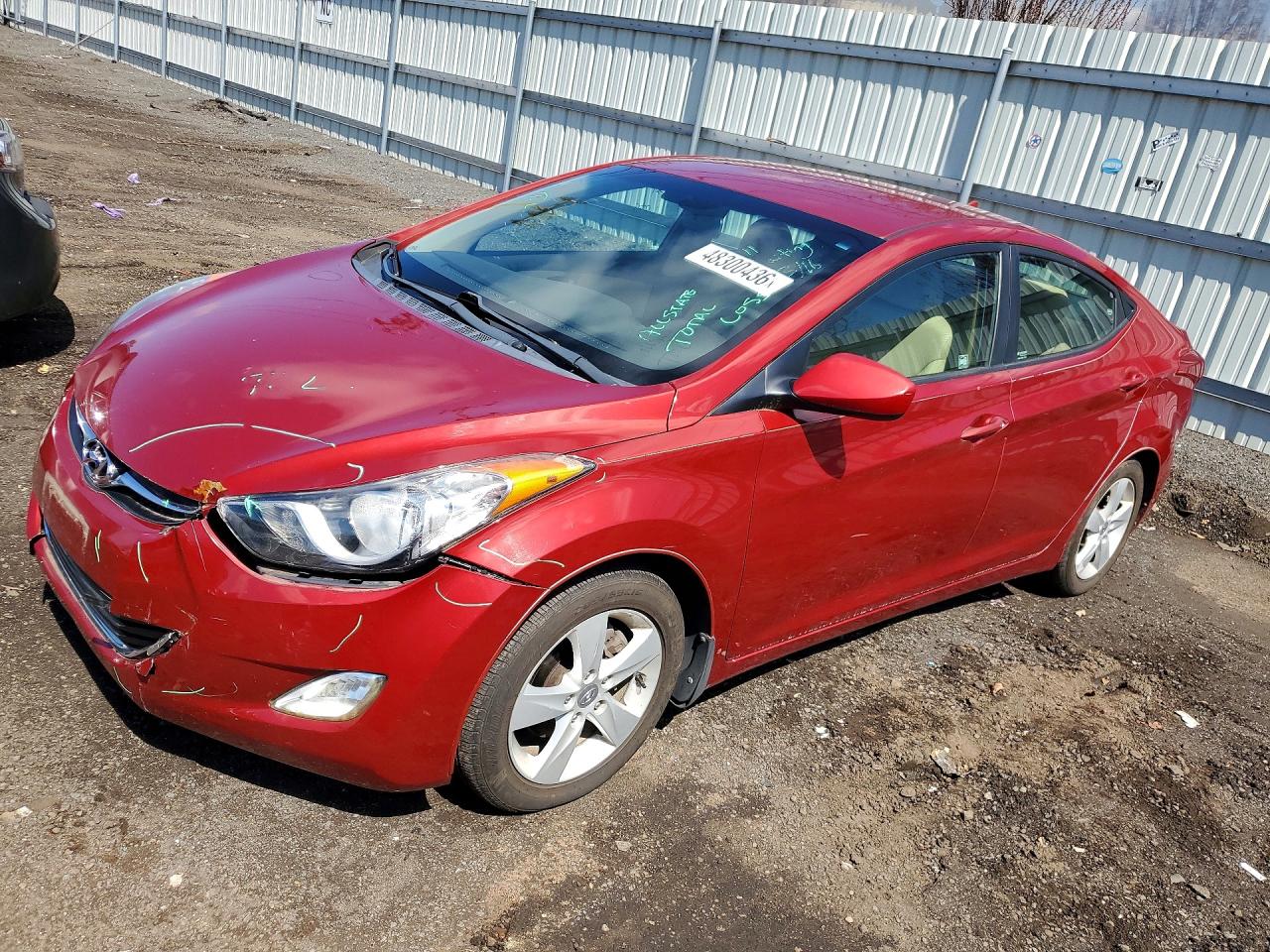 2012 Hyundai Elantra GLS, VIN KMHDH4AE2CU384903 — Front end