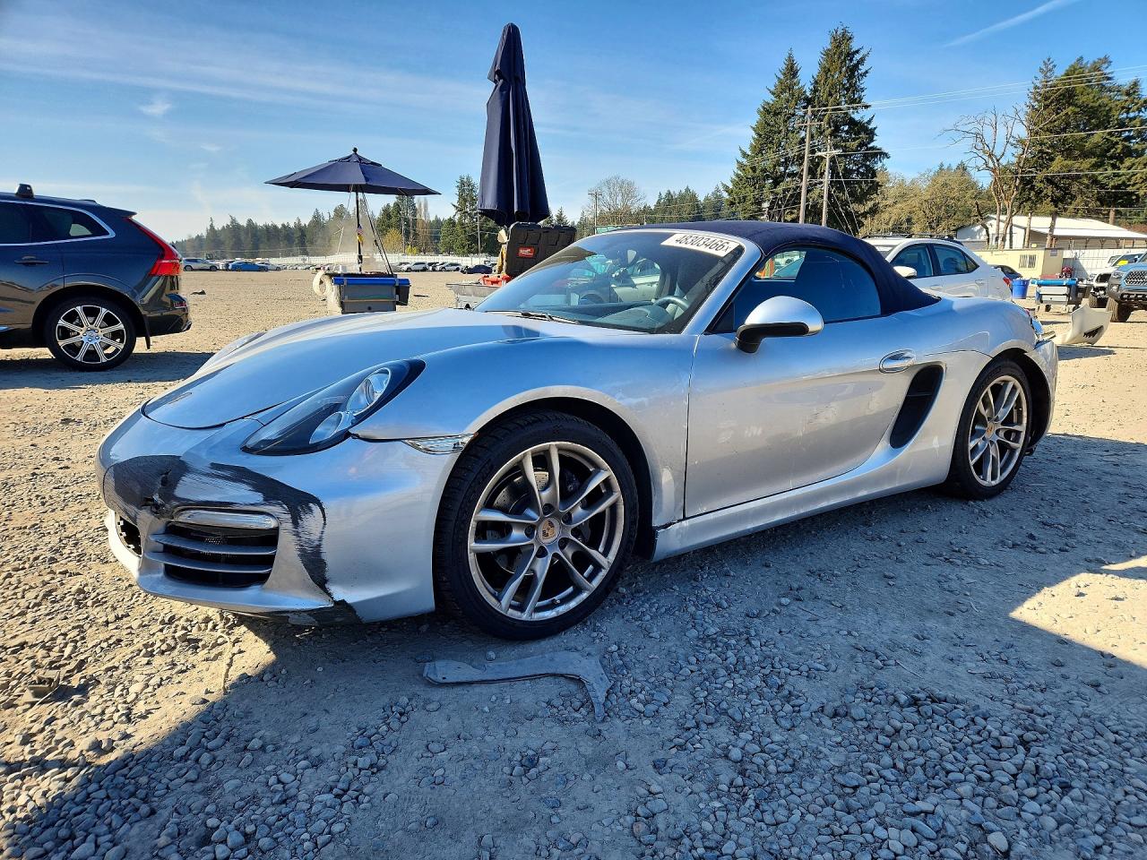 2014 Porsche Boxster, VIN WP0CA2A88ES120733 — Rear end