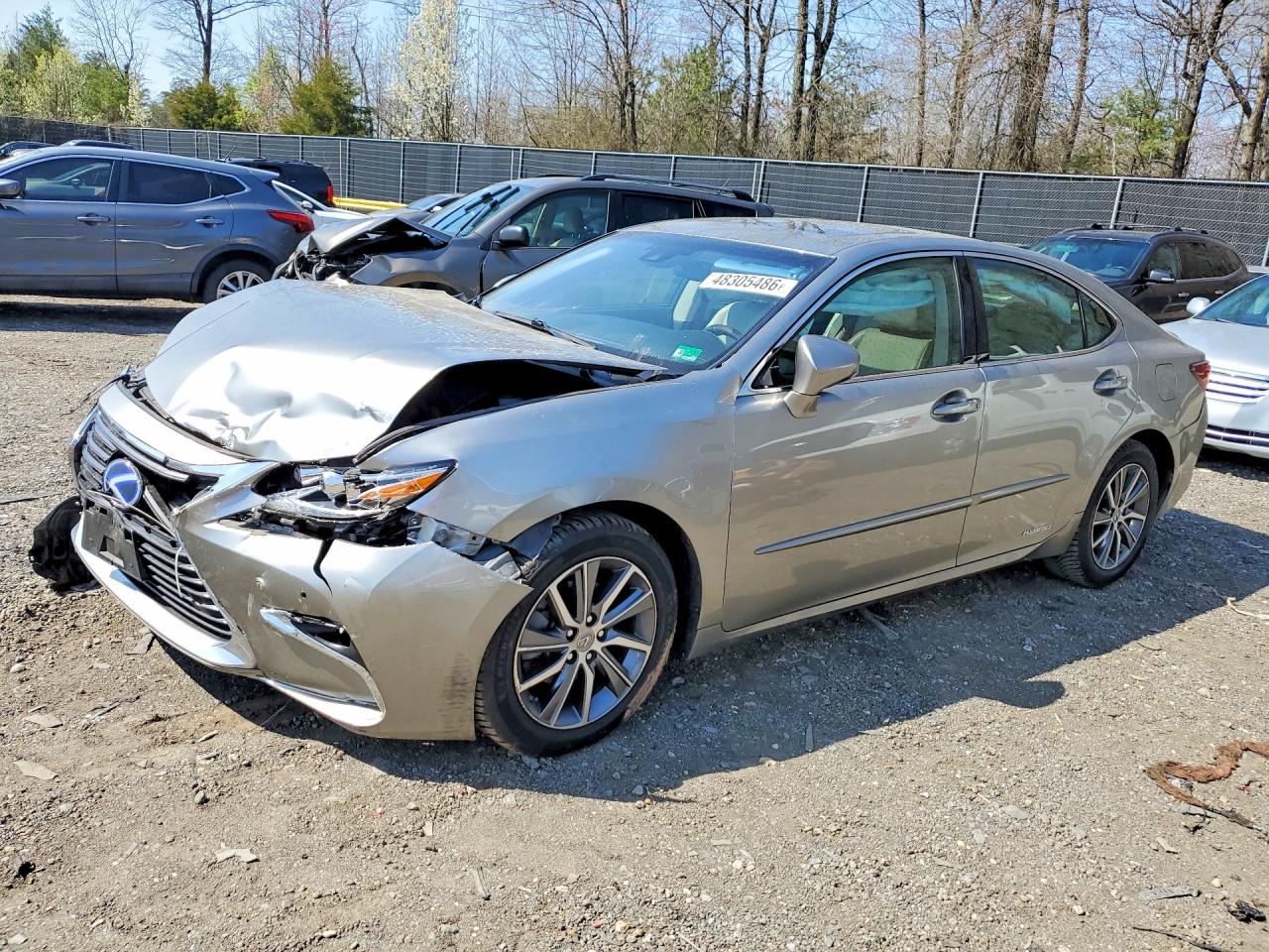 2018 Lexus ES 300h, VIN JTHBW1GG3J2170499 — Front end