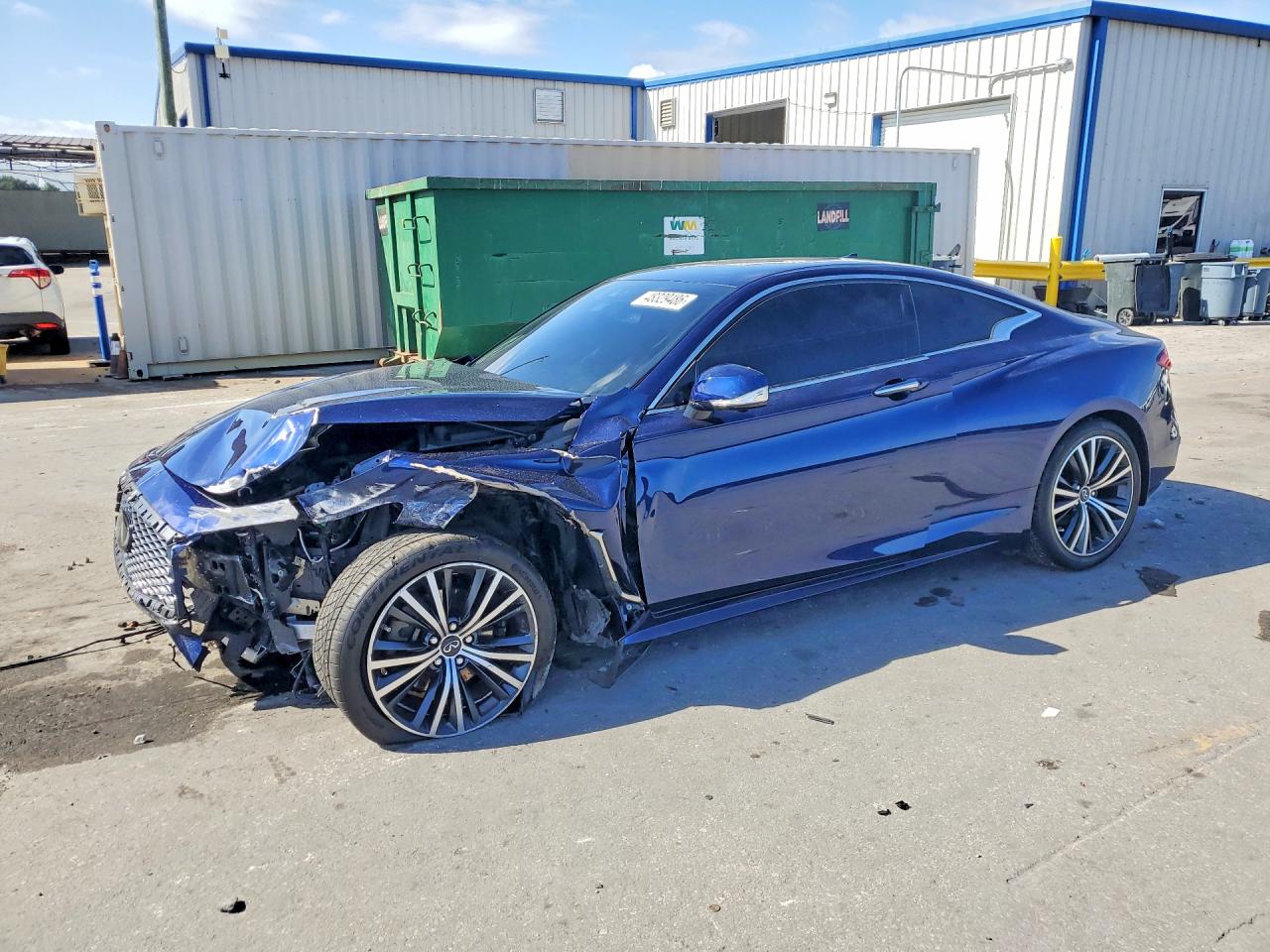 2022 Infiniti Q60 Luxe, VIN JN1EV7KKXNM600753 — Front end