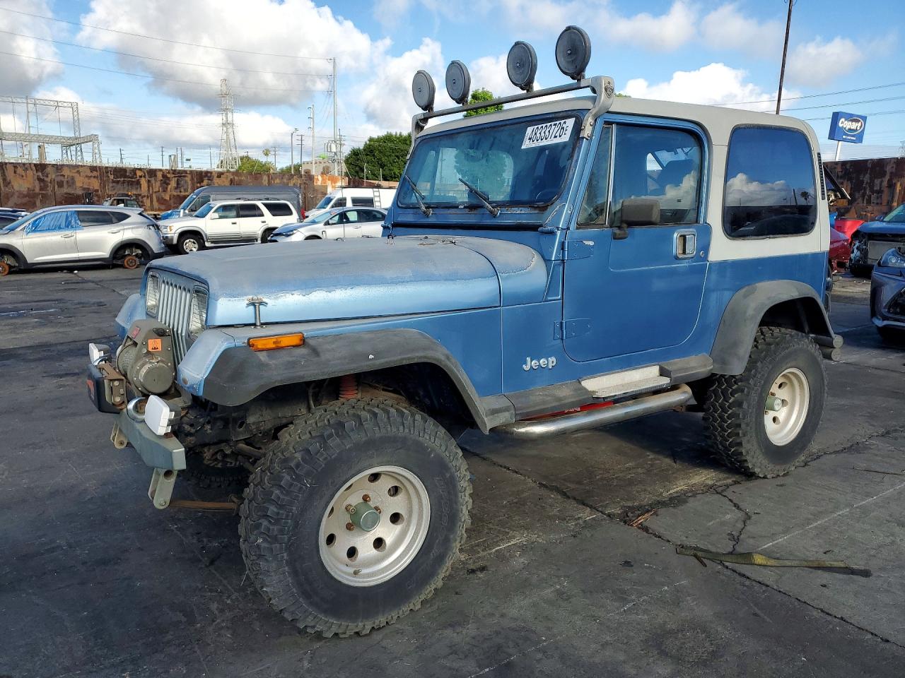 1988 Jeep Wrangler, VIN 2BCCZ81L6JB503740 — Normal wear