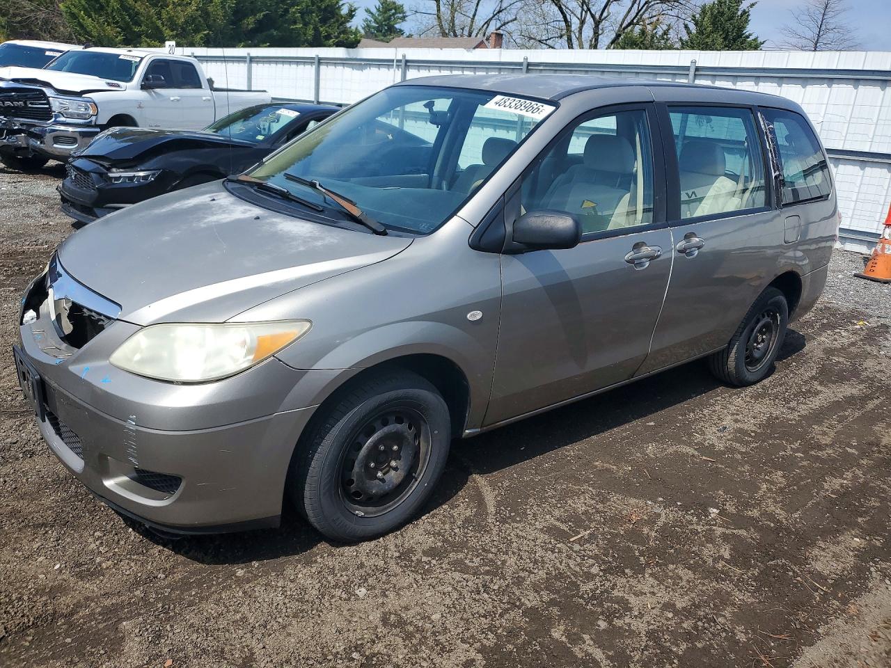 2006 Mazda MPV LX-SV, VIN JM3LW28A660566958 — Front end
