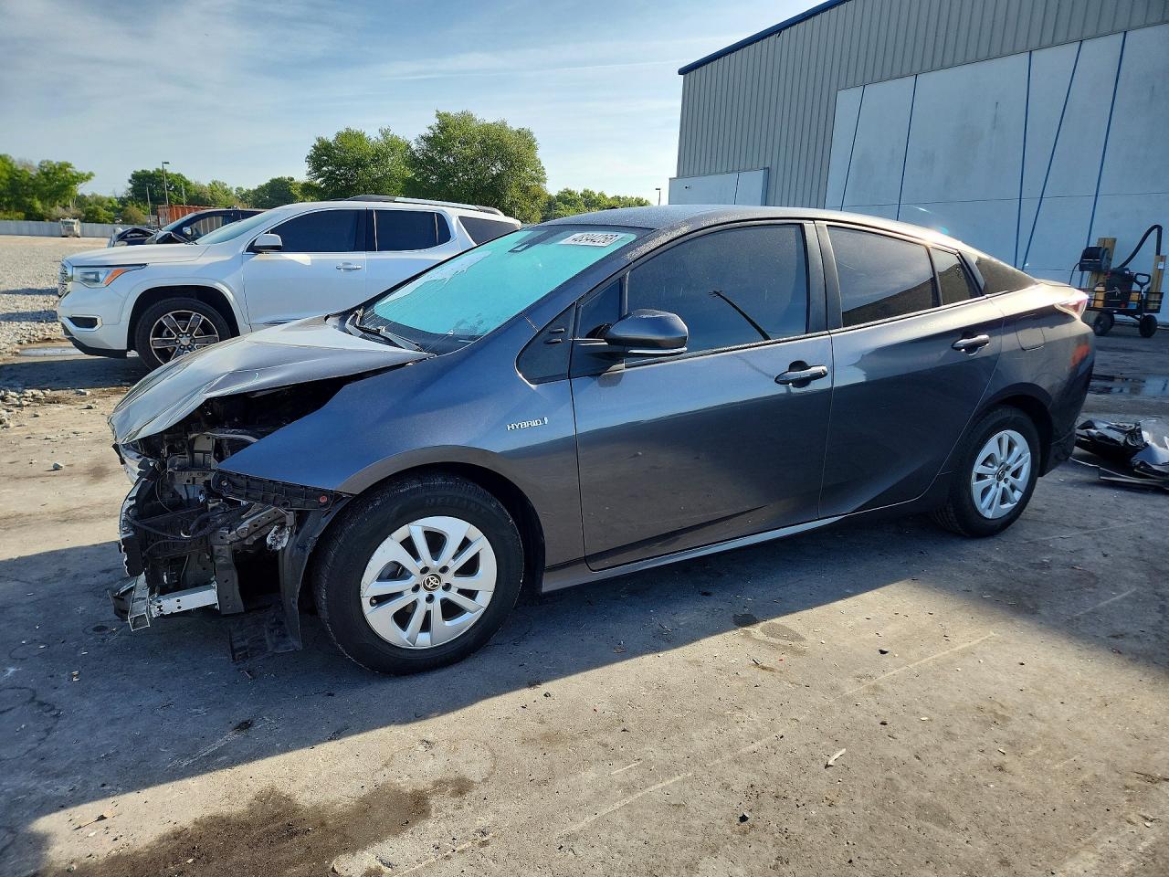 2018 Toyota Prius One, VIN JTDKBRFU9J3059467 — Front end