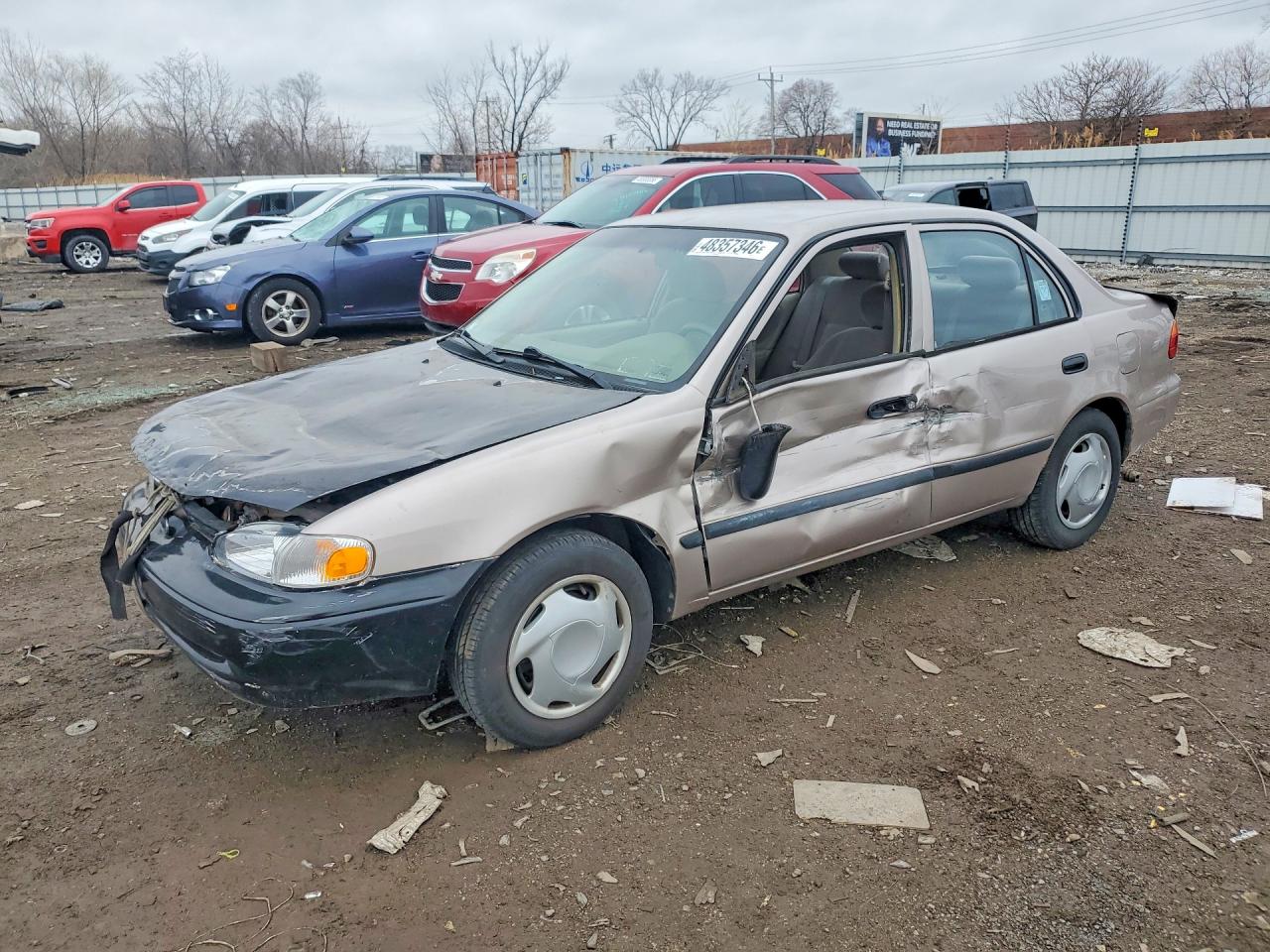 2001 Chevrolet Prizm Lsi, VIN 1Y1SK52841Z443490 — Side