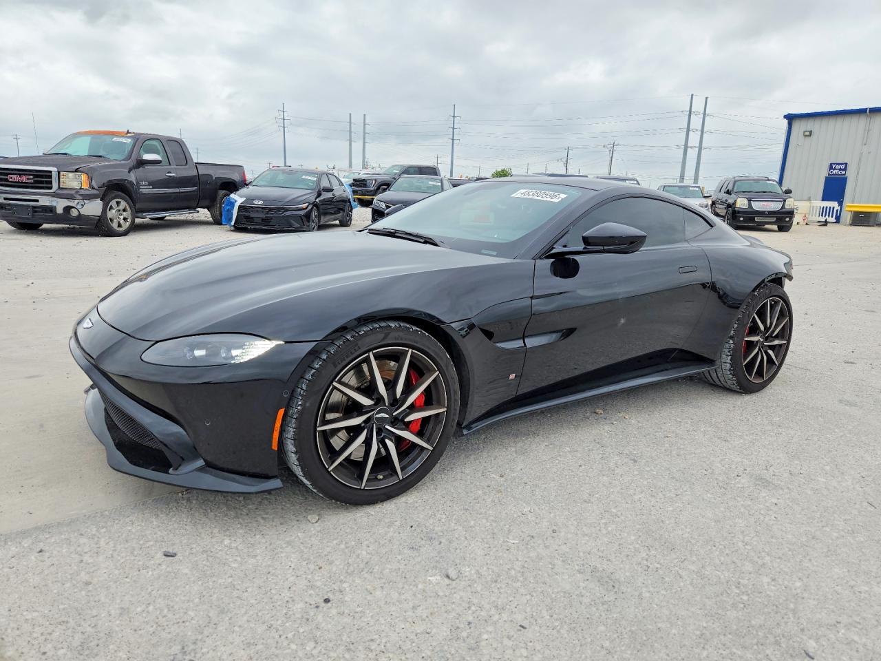 2019 Aston Martin Vantage, VIN SCFSMGAWXKGN01076 — Rear end