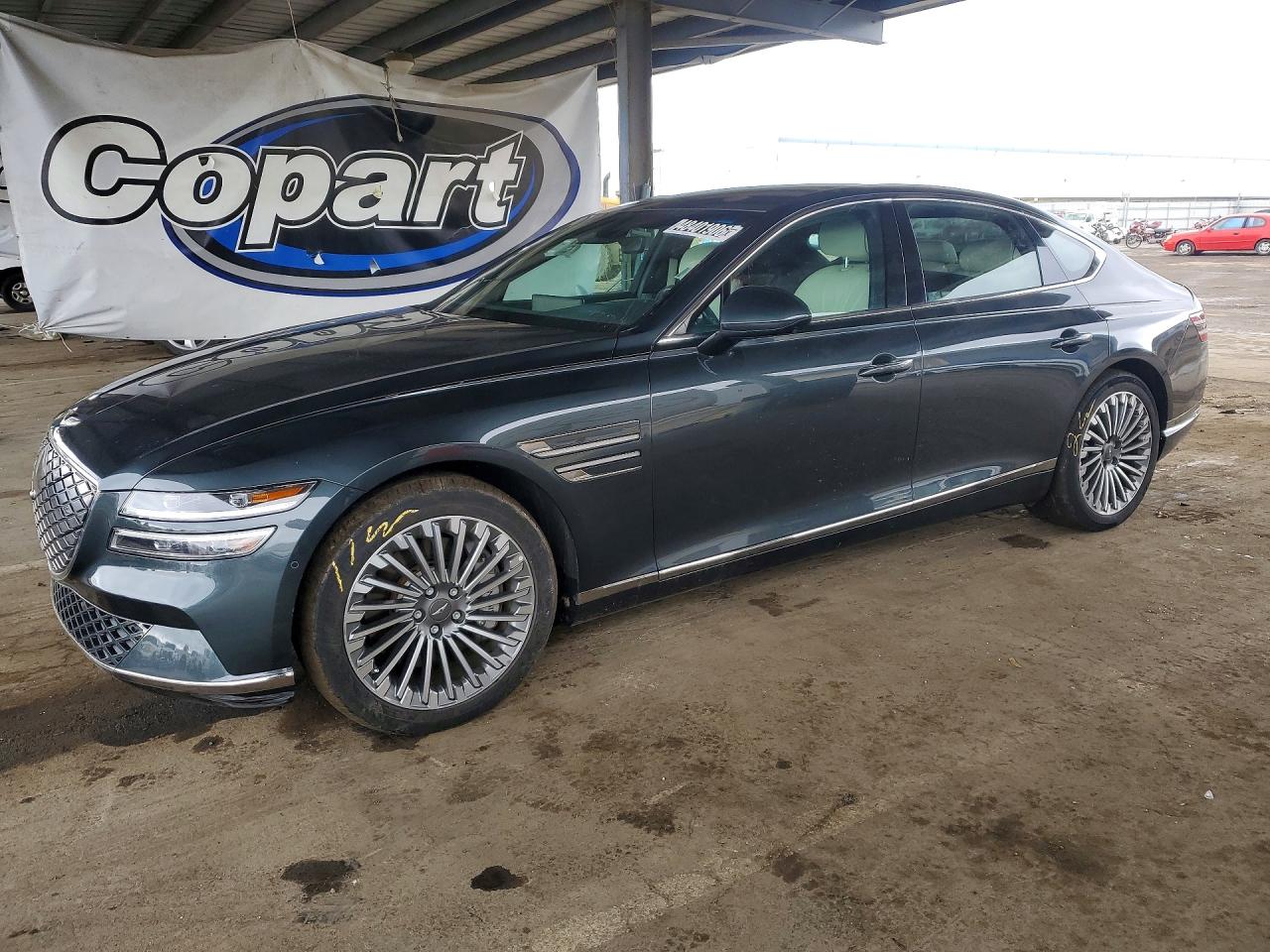 2023 Genesis G80, VIN KMTGE4S16PU005964 — Rear end