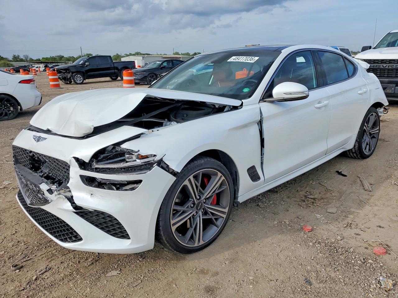 2025 Genesis G70 2.5T, VIN KMTG34SC6SU158330 — Rear end