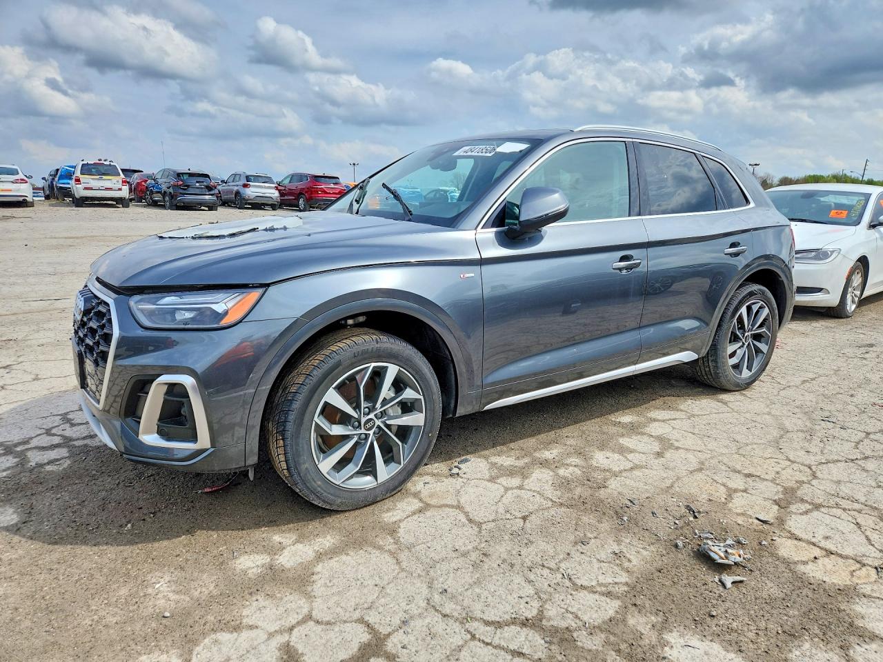 2023 Audi Q5 S line Premium Plus, VIN WA1EAAFY8P2055732 — Engine fire