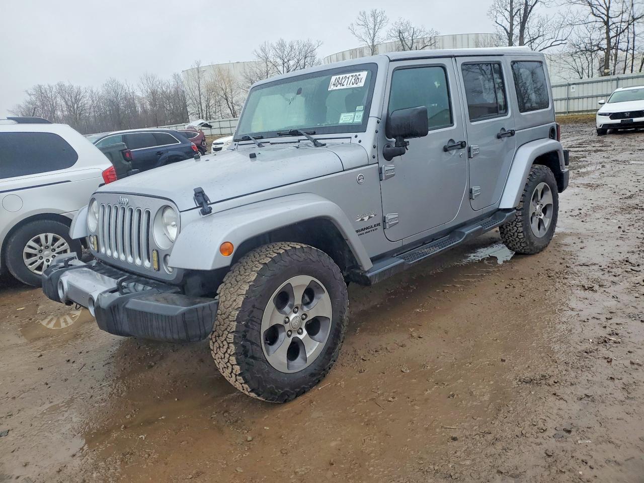 2017 Jeep Wrangler Unlimited Sahara, VIN 1C4BJWEG0HL540294 — Rear end
