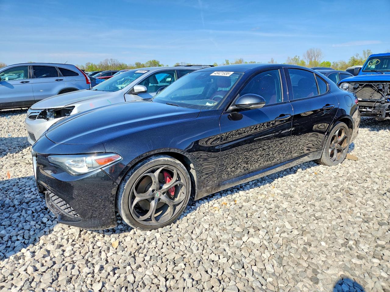 2019 Alfa Romeo Giulia Ti Sport, VIN ZARFANBN0K7608212 — Normal wear