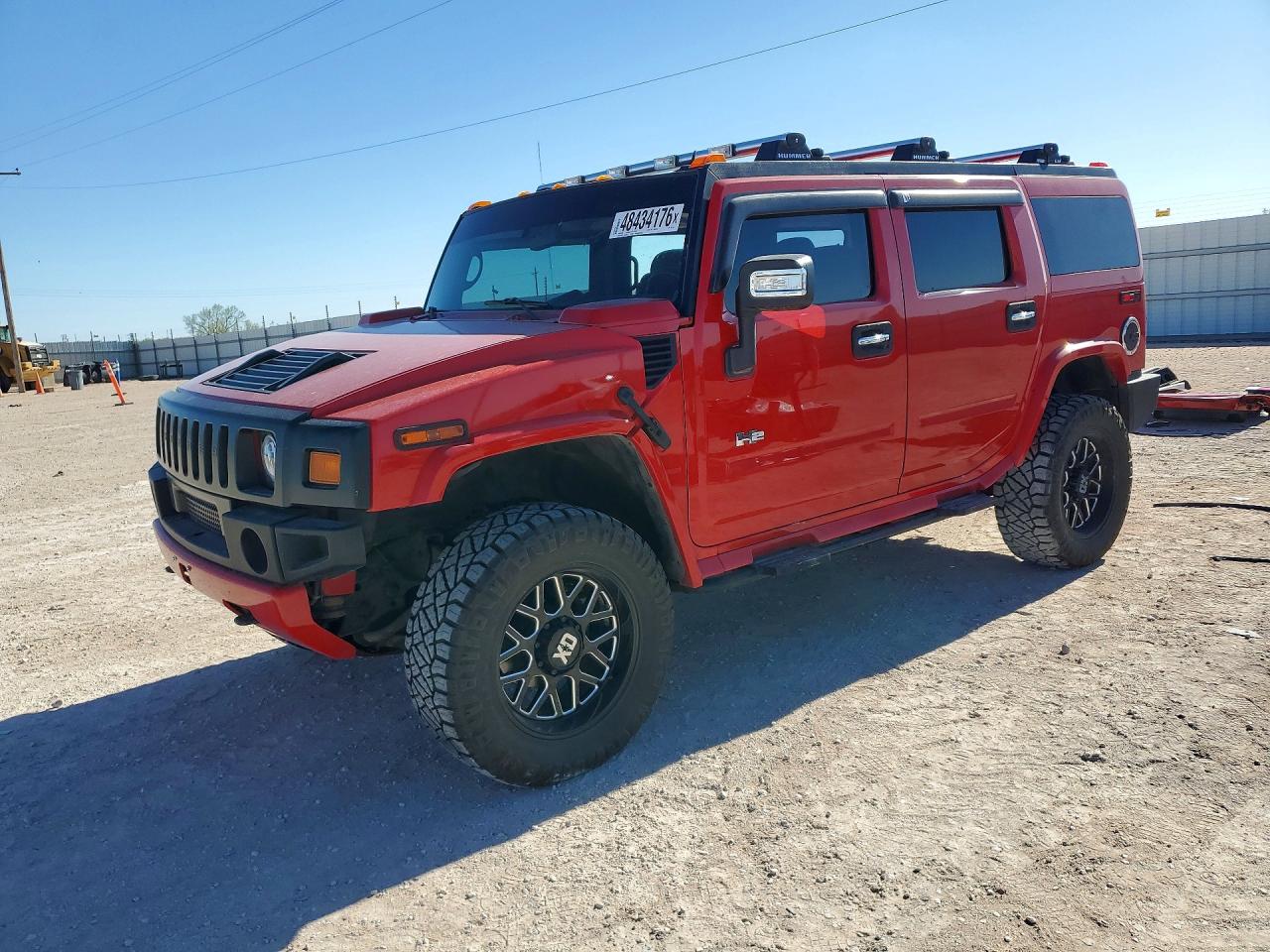 2007 Hummer H2 SUV, VIN 5GRGN23UX7H107755 — Rear end