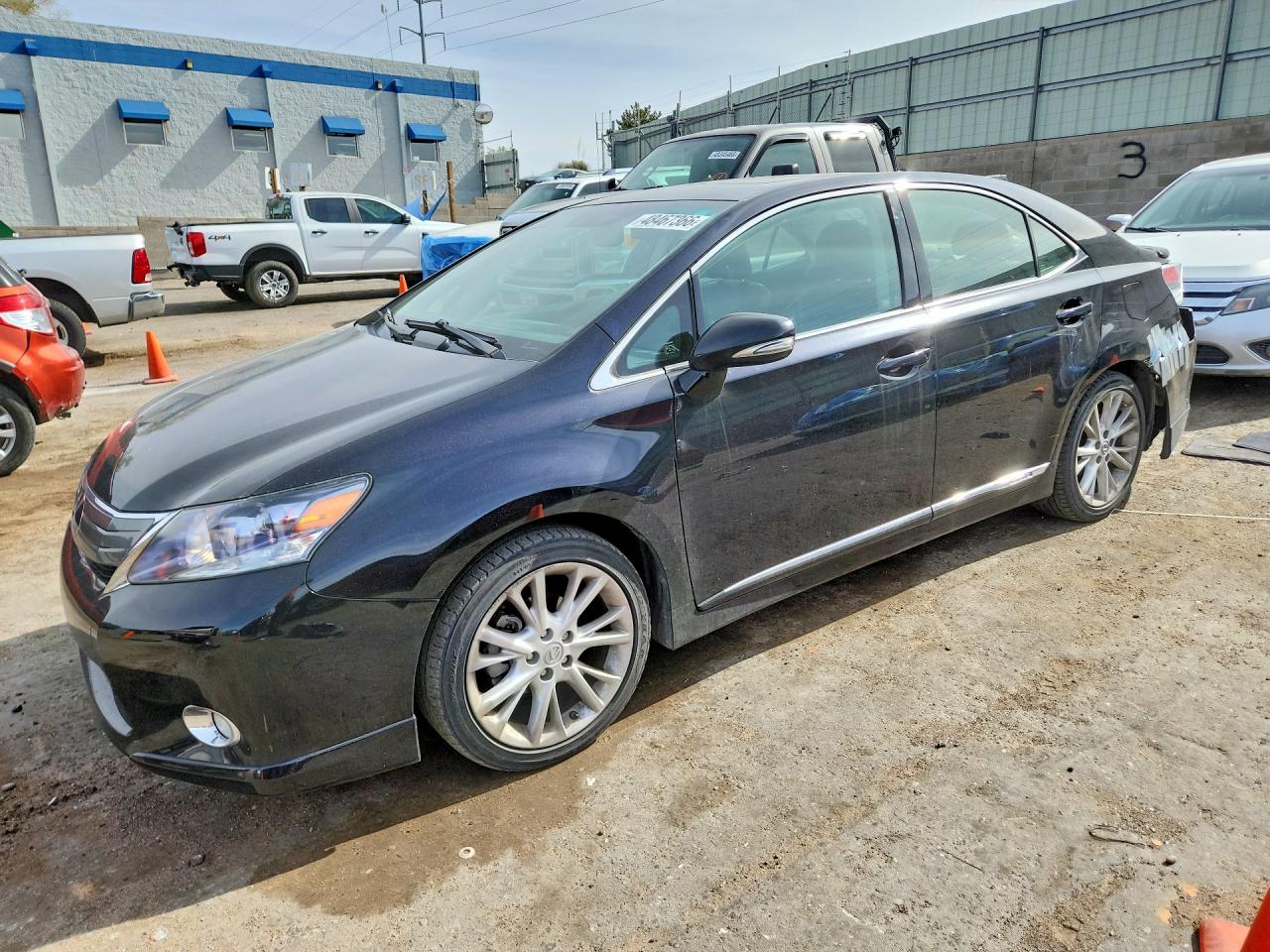 2011 Lexus HS 250h, VIN JTHBB1BAXB2046276 — Rear end