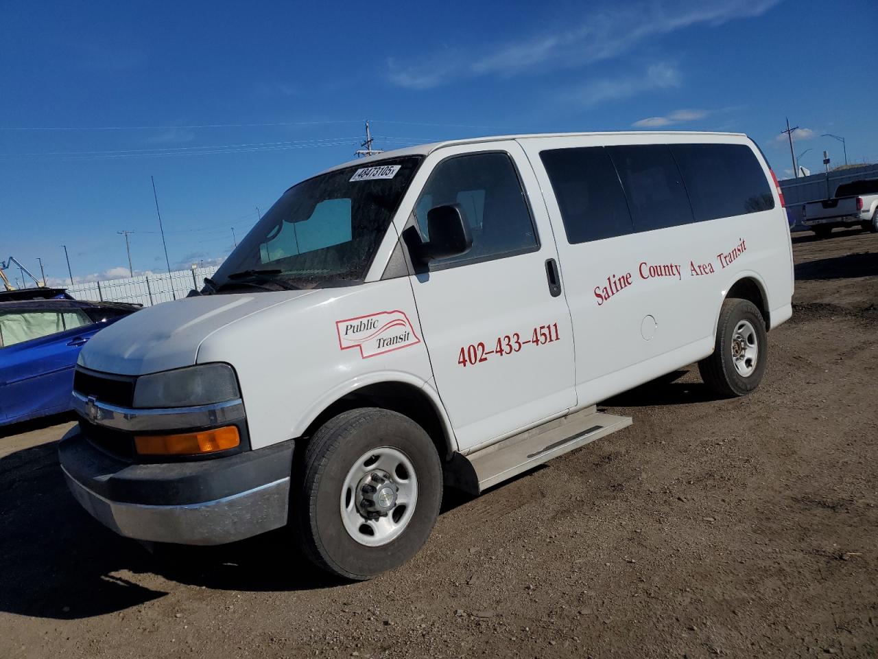 2010 Chevrolet Express G2500, VIN 1GAZGRDG3A1153698 — Rear end