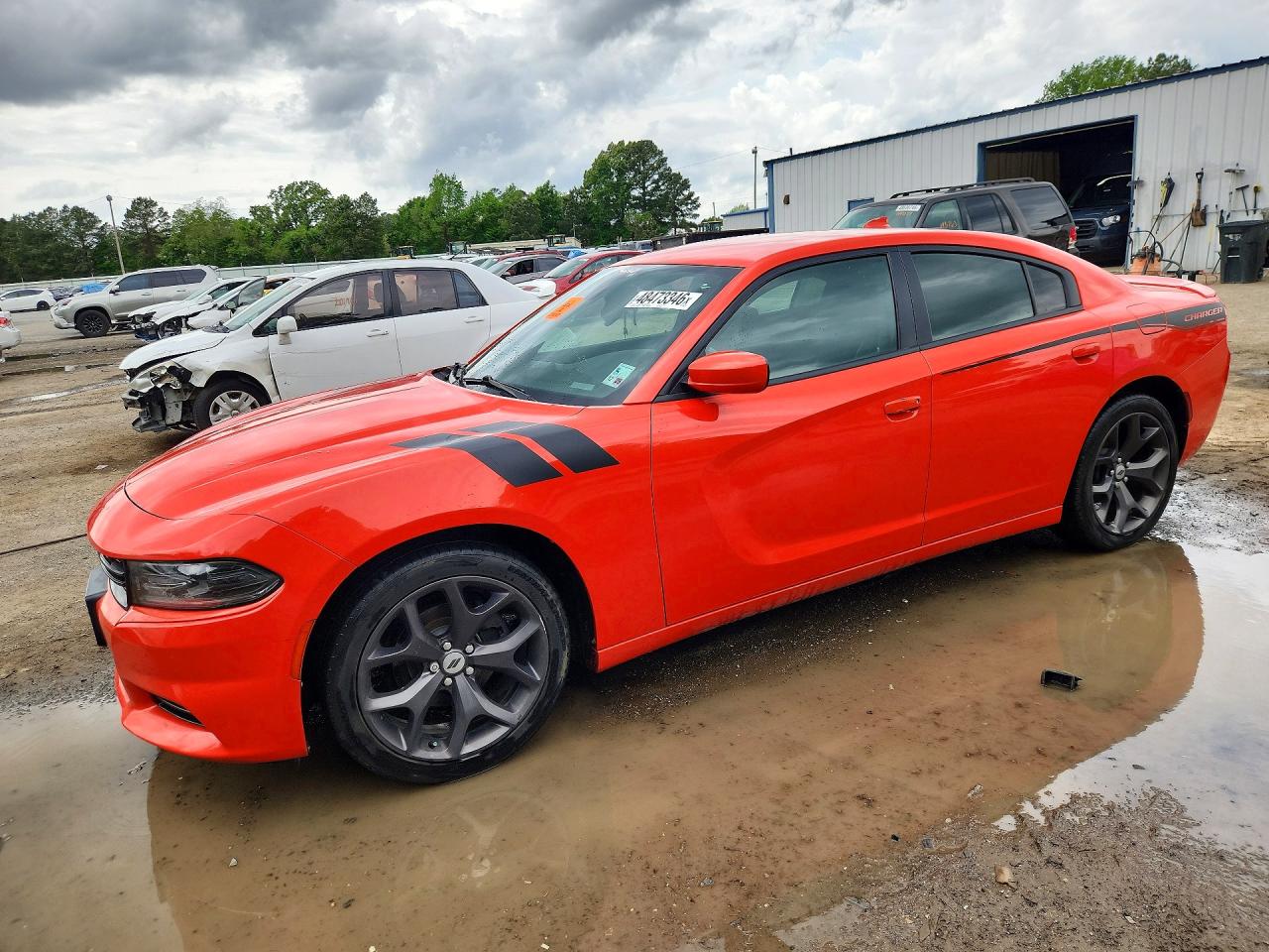 2019 Dodge Charger SXT, VIN 2C3CDXBG7KH760529 — Interior fire