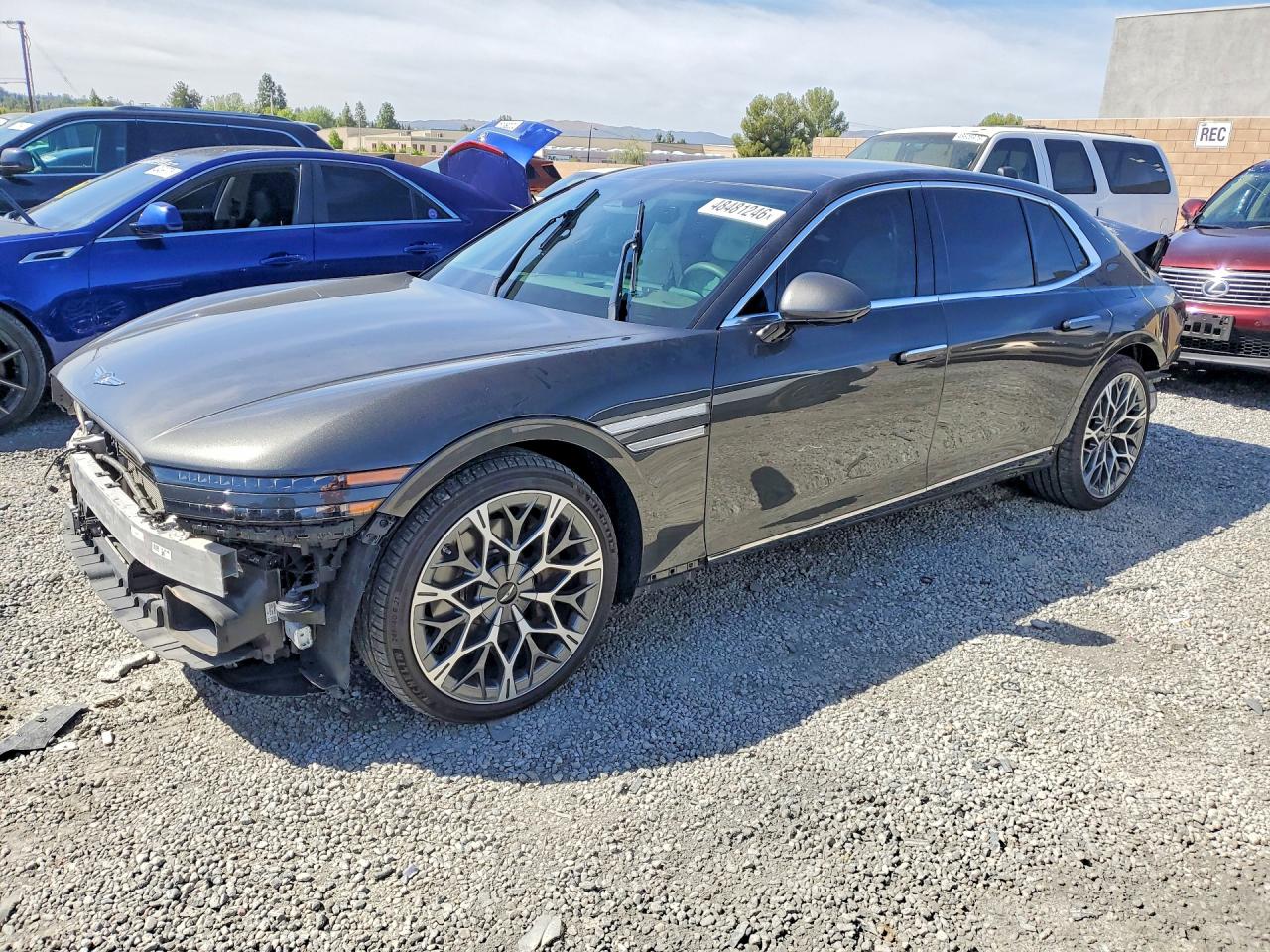 2023 Genesis G90 e-SC, VIN KMTFC4SD0PU021198 — Rear end