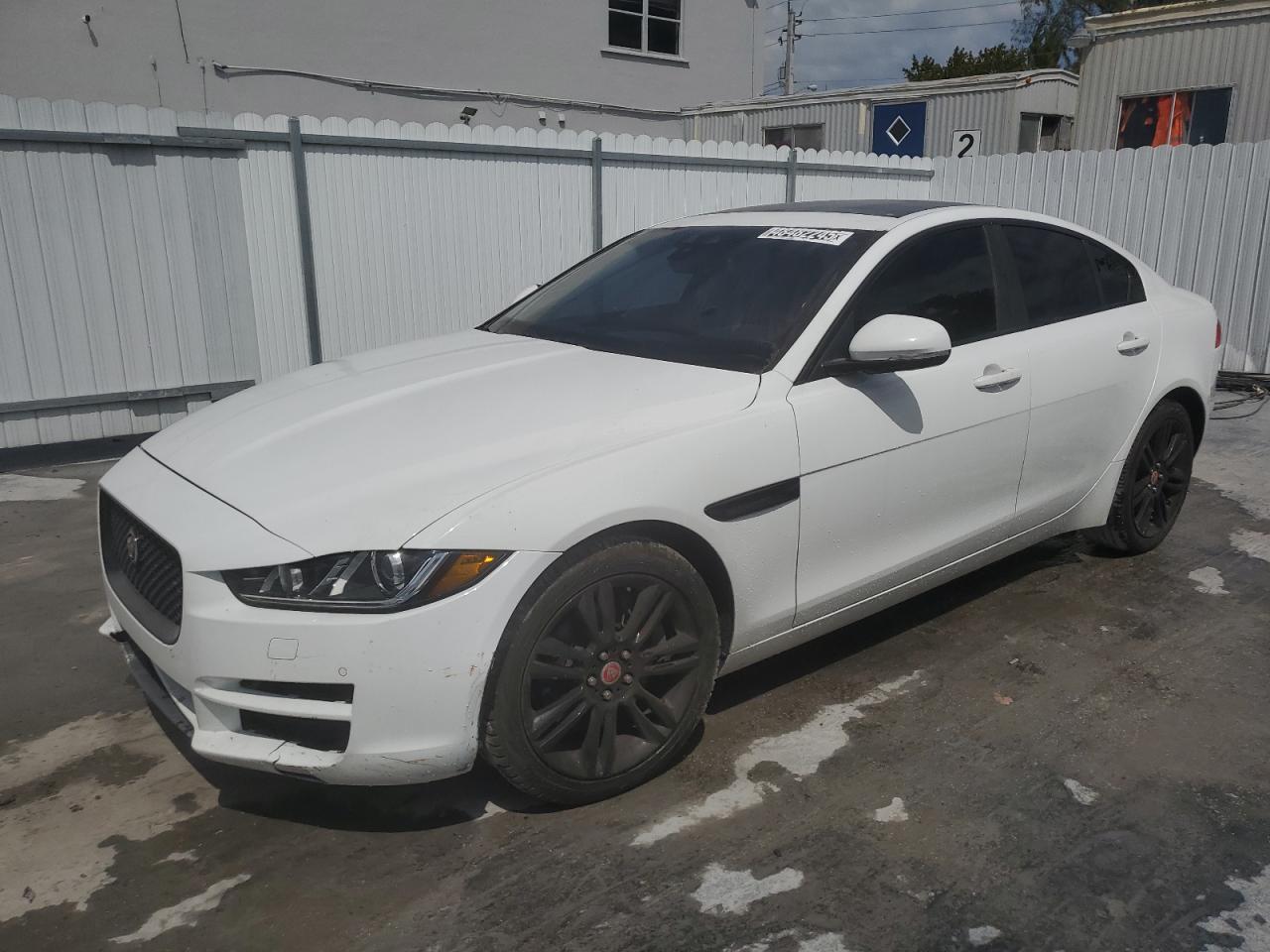 2018 Jaguar XE 25t Prestige, VIN SAJAE4FX0JCP38674 — Frame damage