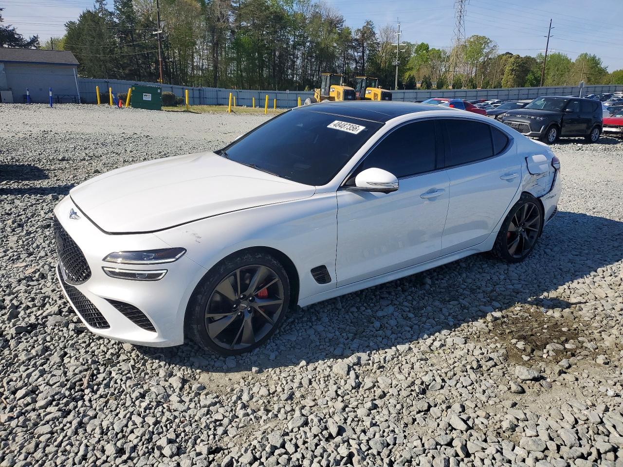 2022 Genesis G70 3.3T, VIN KMTG54TE8NU098789 — Front end