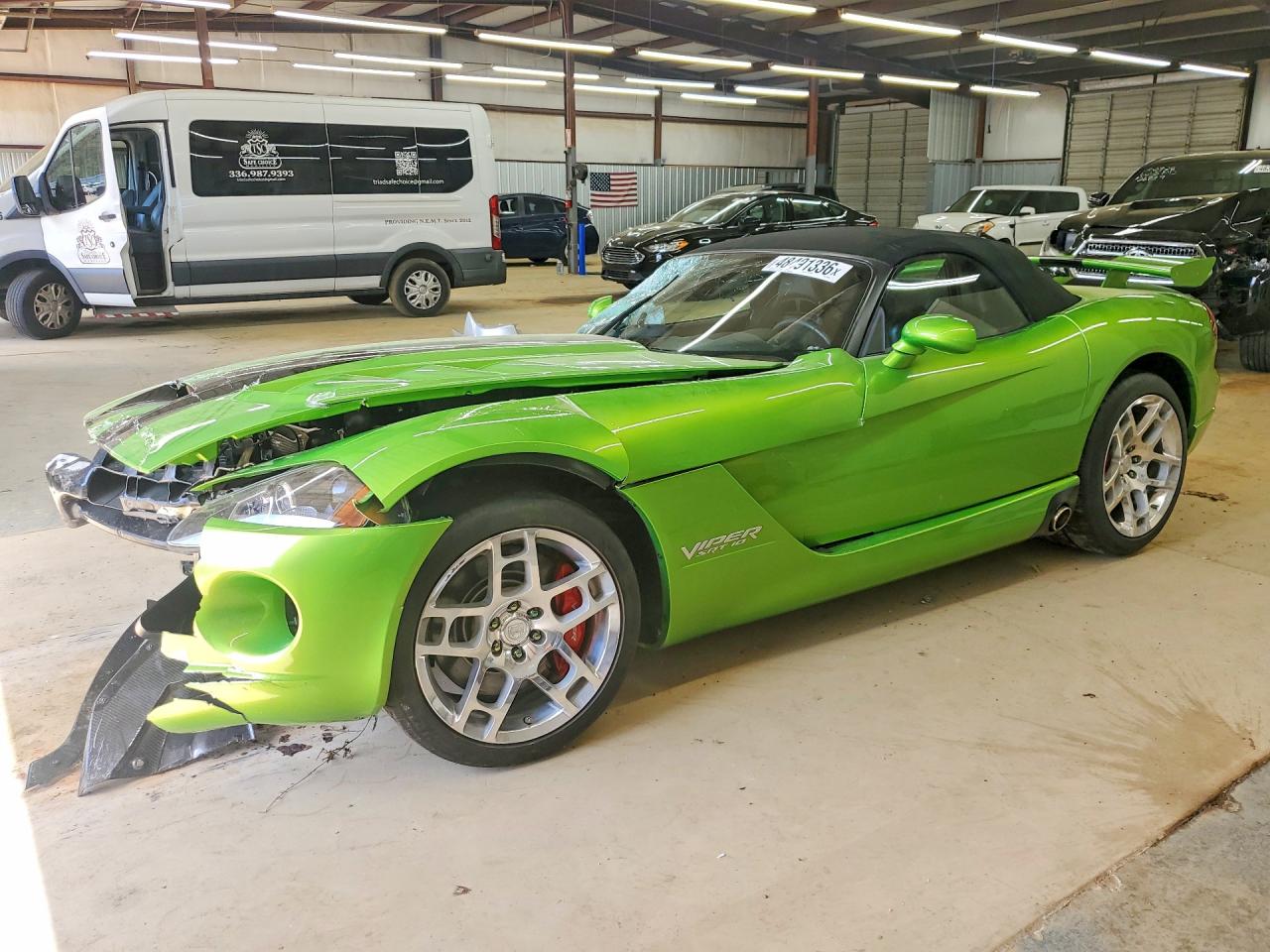 2008 Dodge Viper SRT-10, VIN 1B3JZ65Z38V200505 — Перед