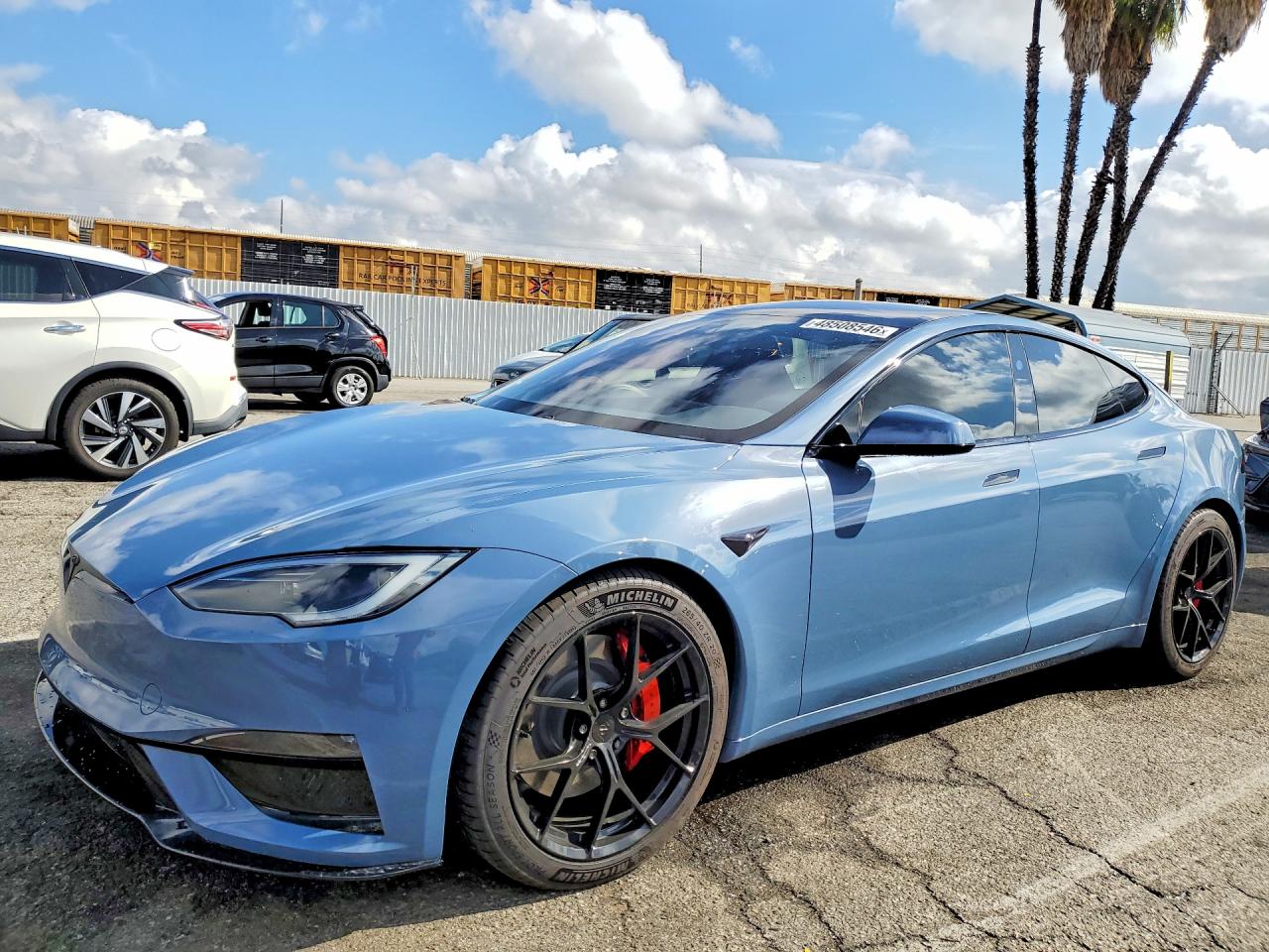 2026 Tesla Model S Plaid, VIN 5YJSA1E6XTF556153 — Rear end