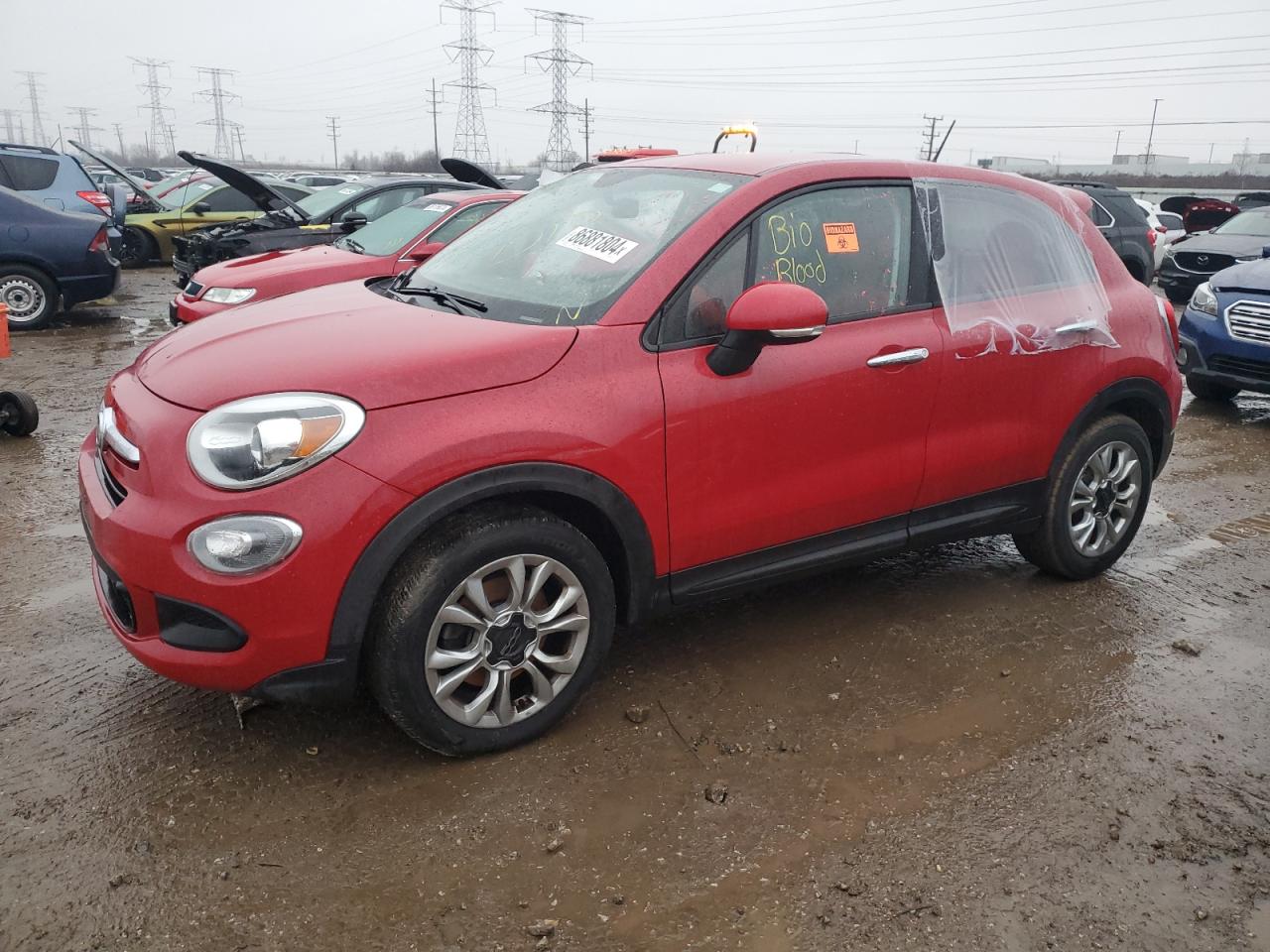 2016 FIAT 500X Easy, VIN ZFBCFXBT2GP351279 — Biohazard / chemical