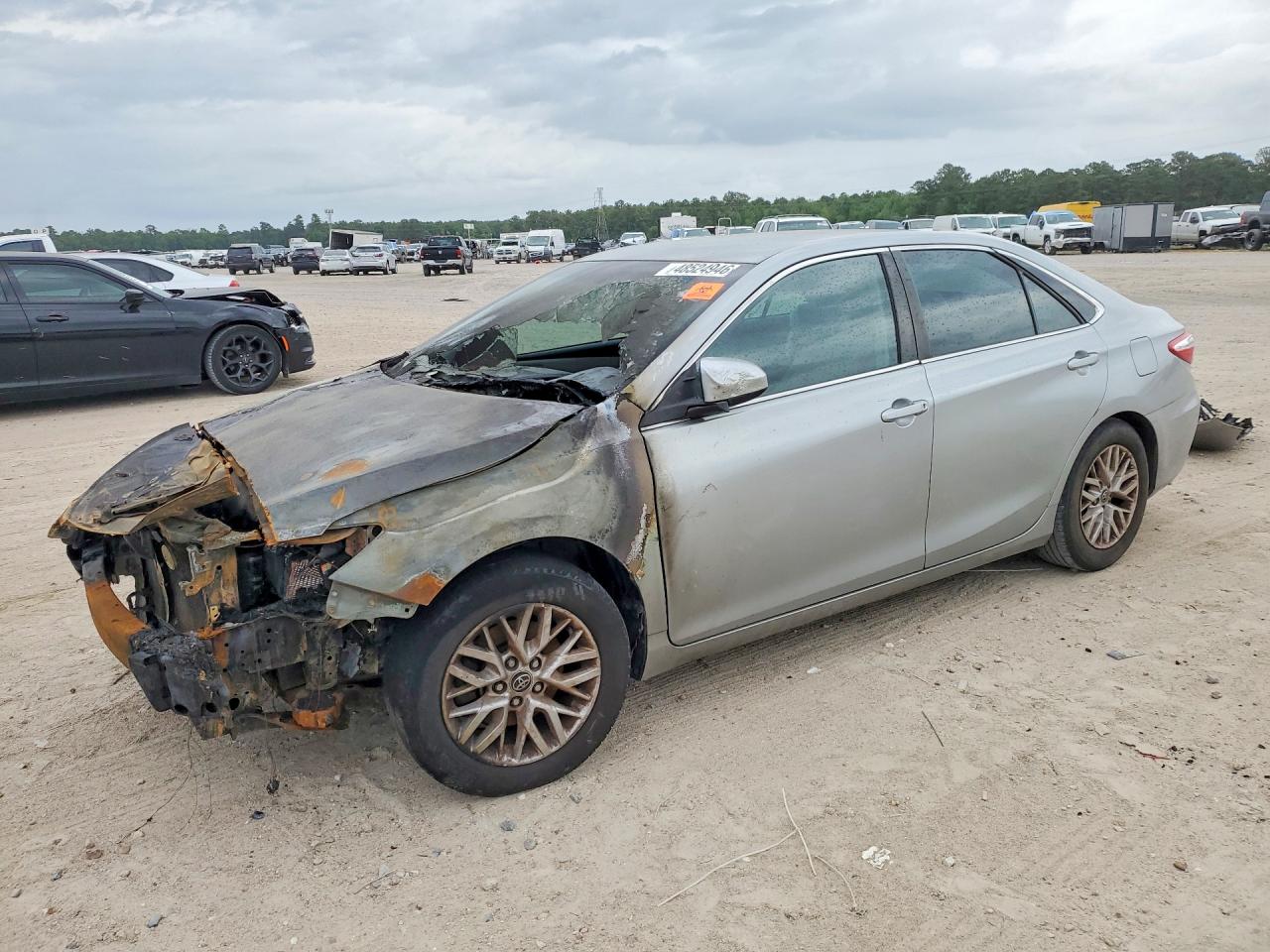 2016 Toyota Camry LE, VIN 4T4BF1FK4GR541529 — Engine fire