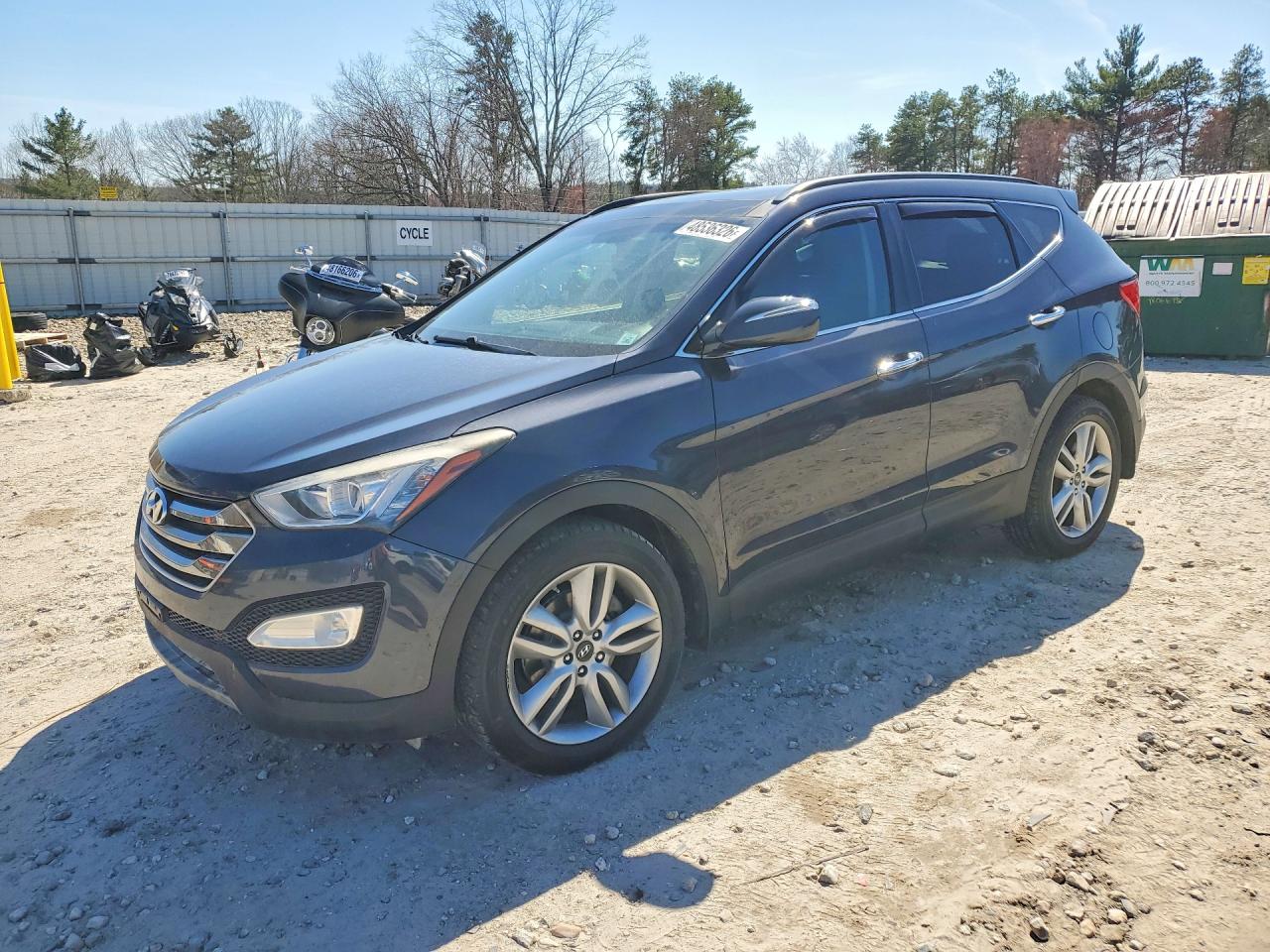 2015 Hyundai Santa Fe, VIN 5XYZWDLA4FG259188 — Engine fire