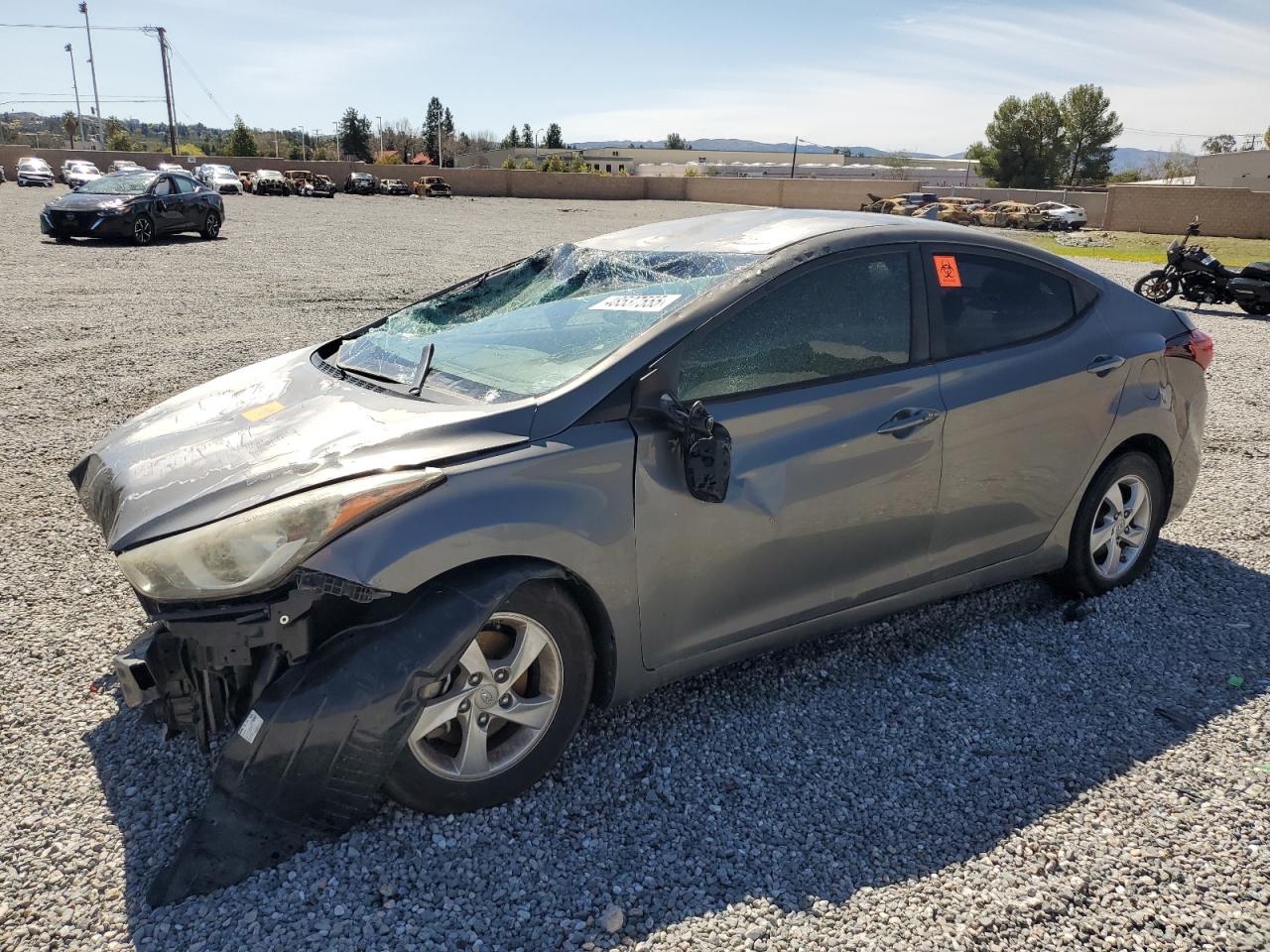 2014 Hyundai Elantra SE, VIN 5NPDH4AEXEH455444 — All over