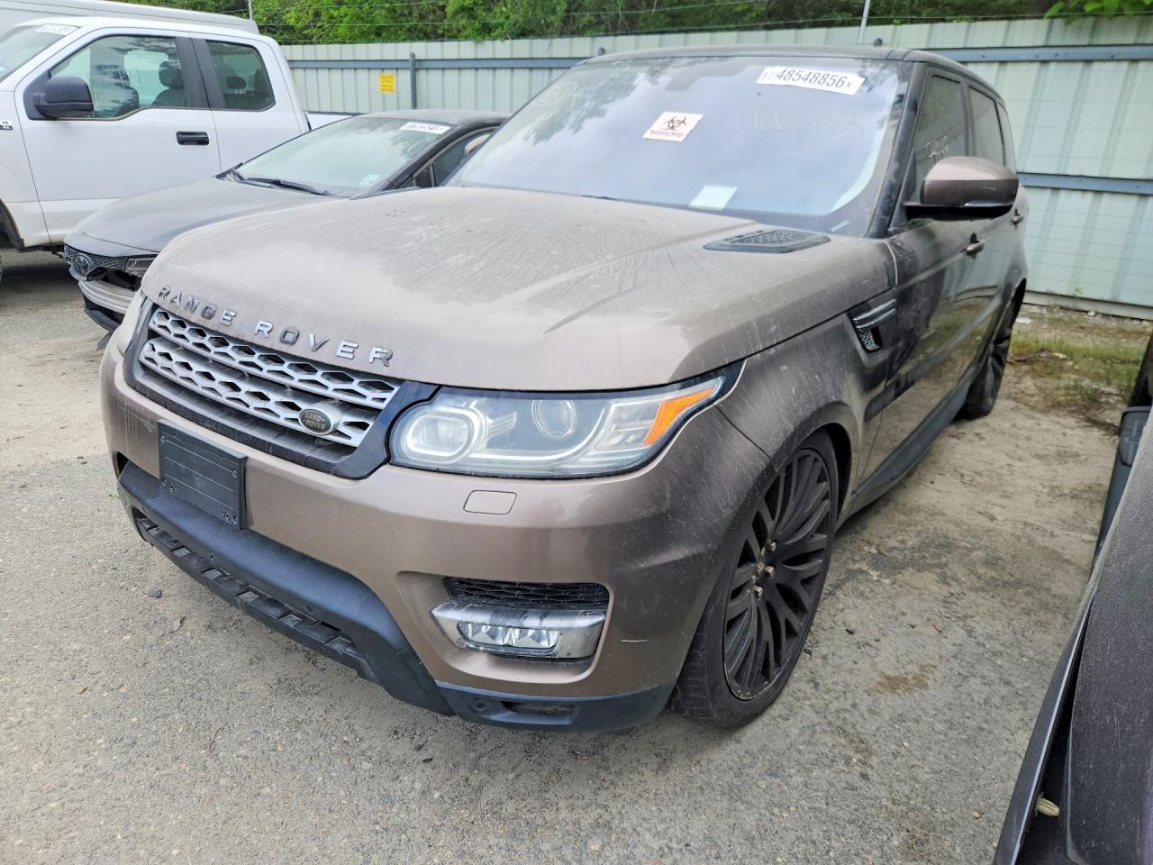 2016 Land Rover Range Rover Sport HSE, VIN SALWR2PF9GA106272 — Фото с аукциона