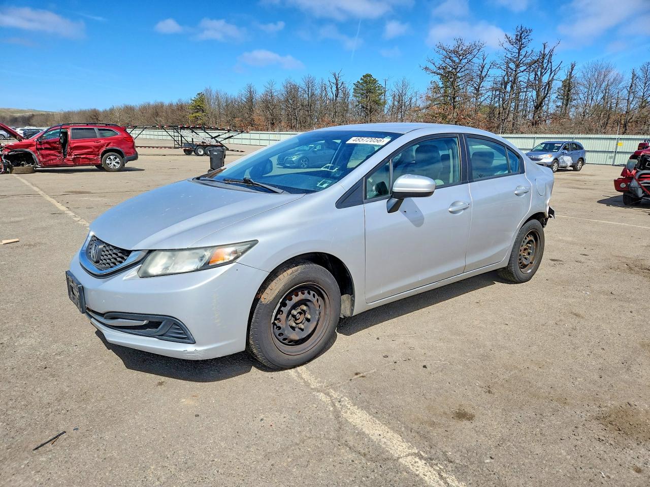 2014 Honda Civic LX, VIN 19XFB2F51EE216876 — Rear end