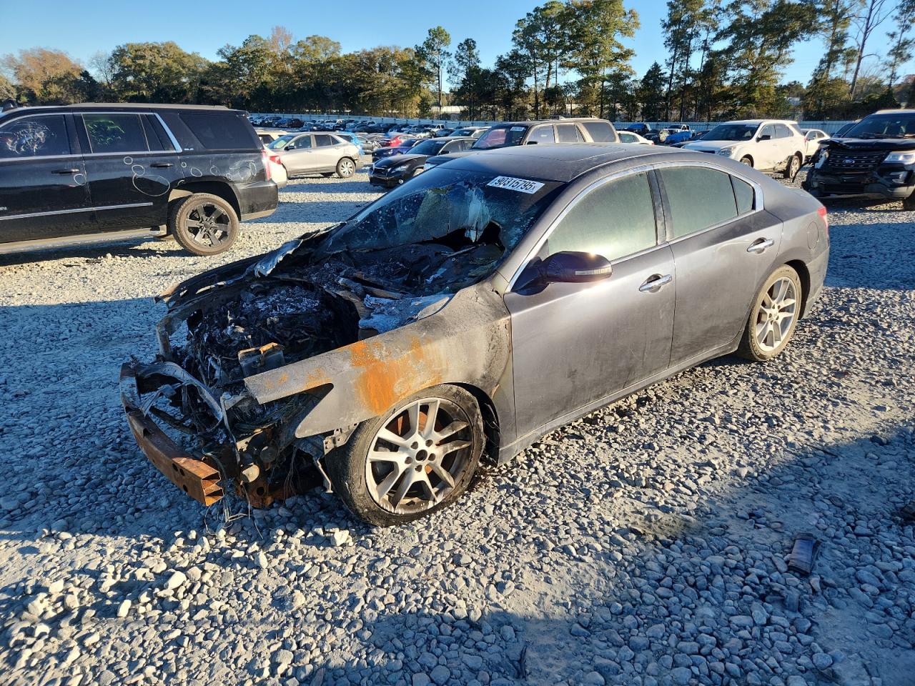 2010 Nissan Maxima SV, VIN 1N4AA5AP8AC848479 — Engine fire