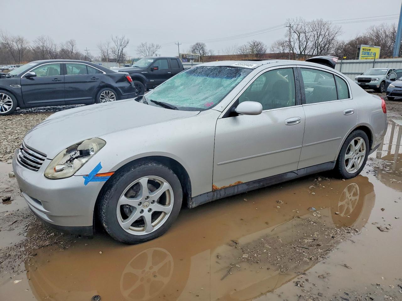 2004 Infiniti G35 w/Leather, VIN JNKCV51F74M707530 — Hail