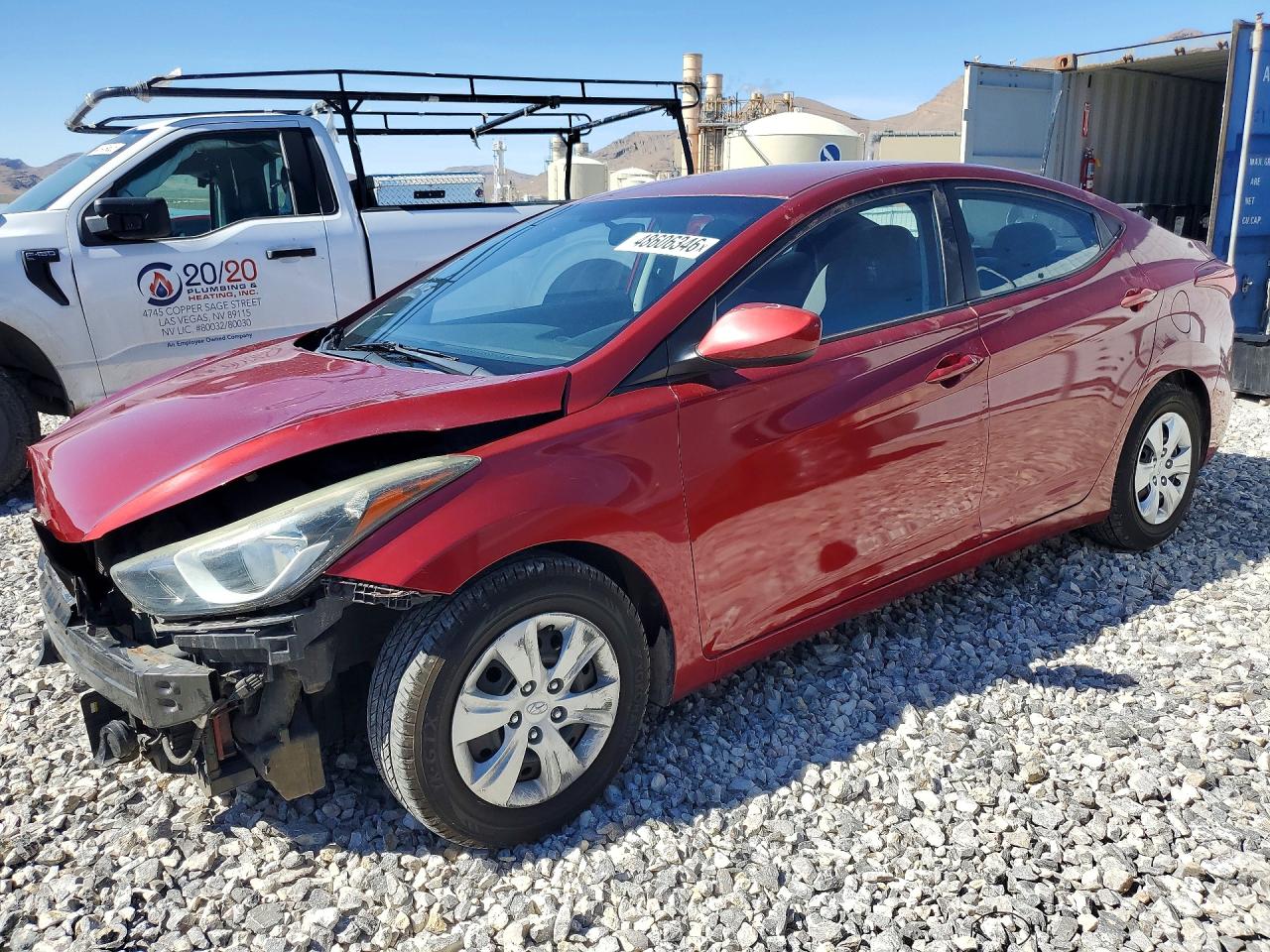 2016 Hyundai Elantra SE, VIN 5NPDH4AE5GH740829 — Front end