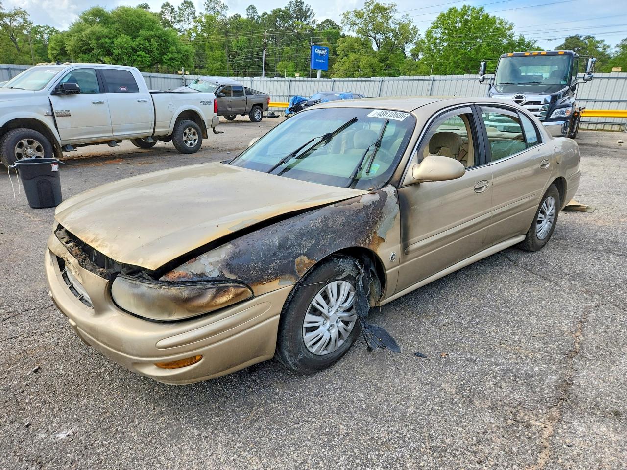2005 Buick LeSabre Custom, VIN 1G4HP52KX5U282105 — Engine fire
