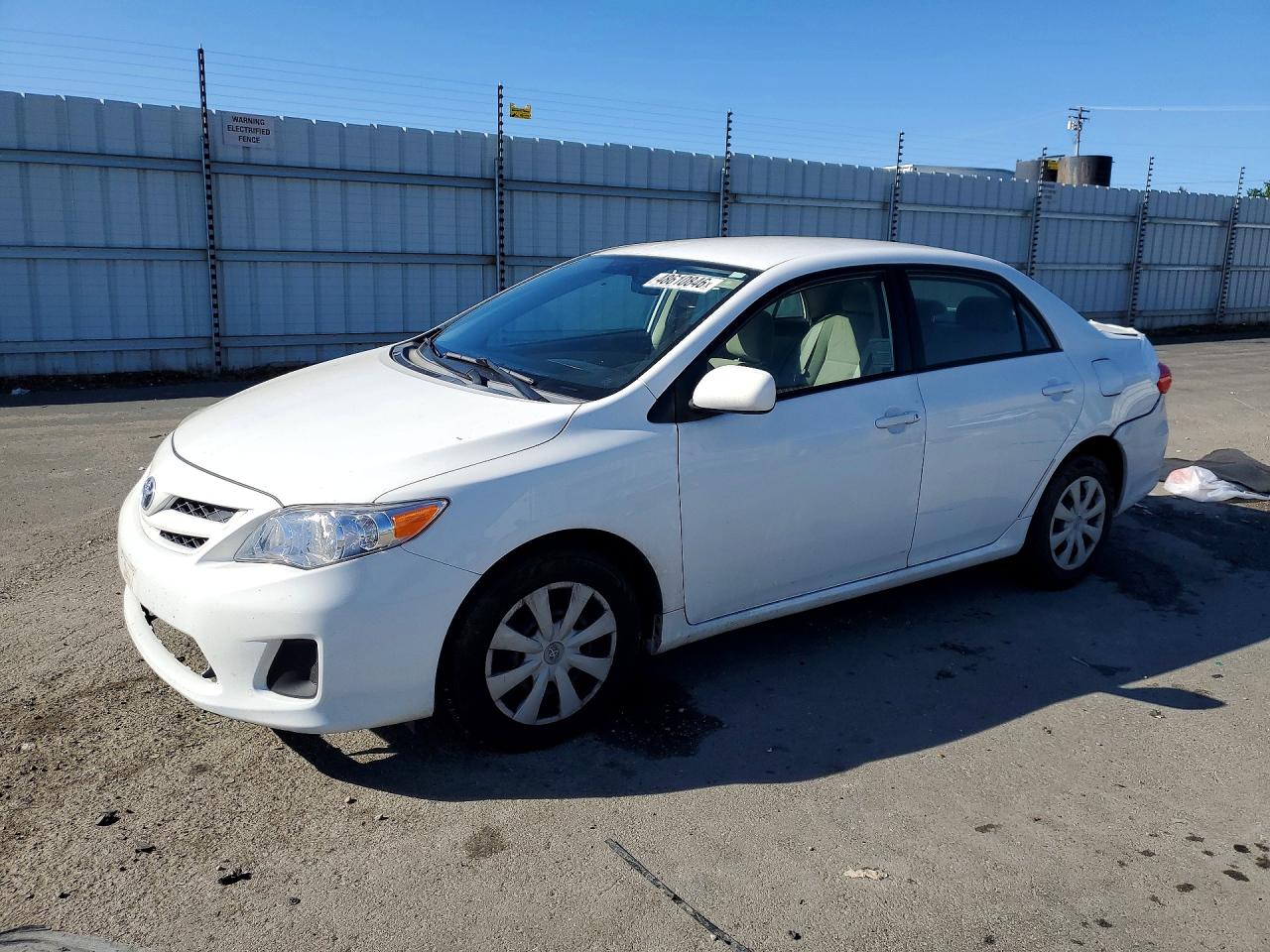 2011 Toyota Corolla LE, VIN JTDBU4EE6B9135684 — Rear end