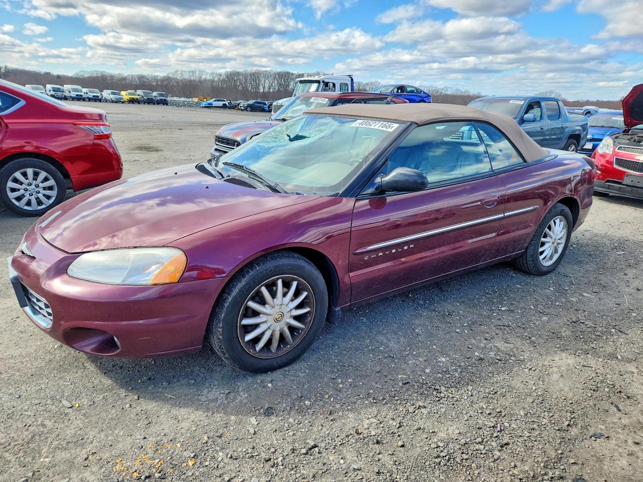 2001 Chrysler Sebring LXi, VIN 1C3EL55U71N637515 — Крыша