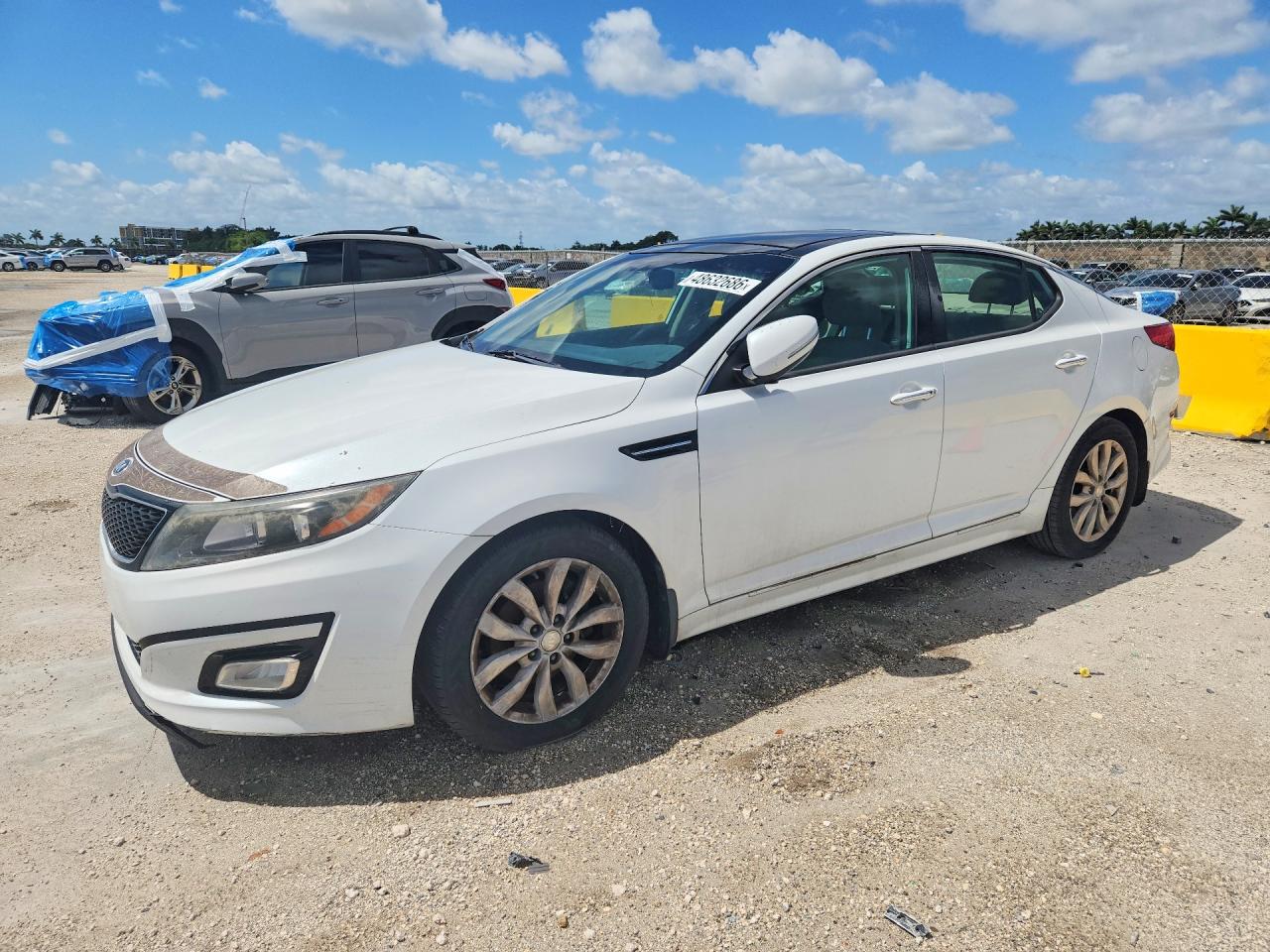2015 Kia Optima EX, VIN 5XXGN4A78FG444303 — Burn